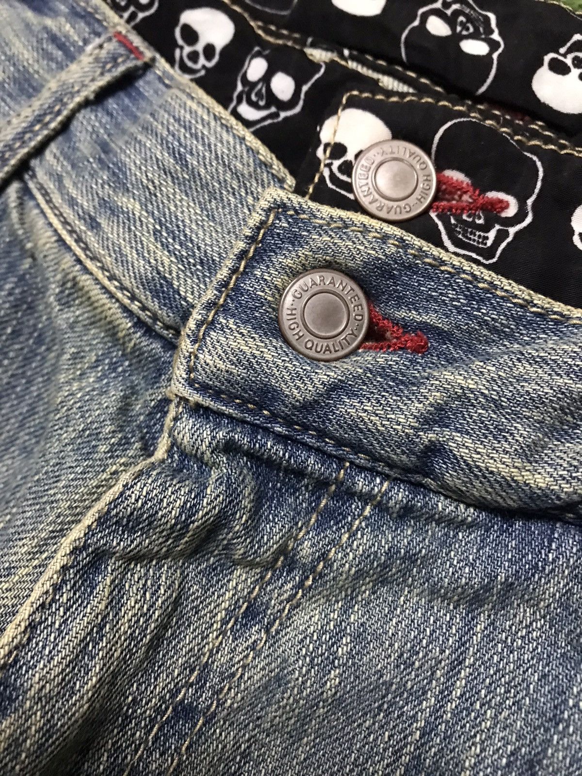 Seditionaries 🔥🔥BEST OFFER🔥🔥Double Waist Skull Patchwork Distressed Jeans Size US 32 / EU 48 - 4 Thumbnail