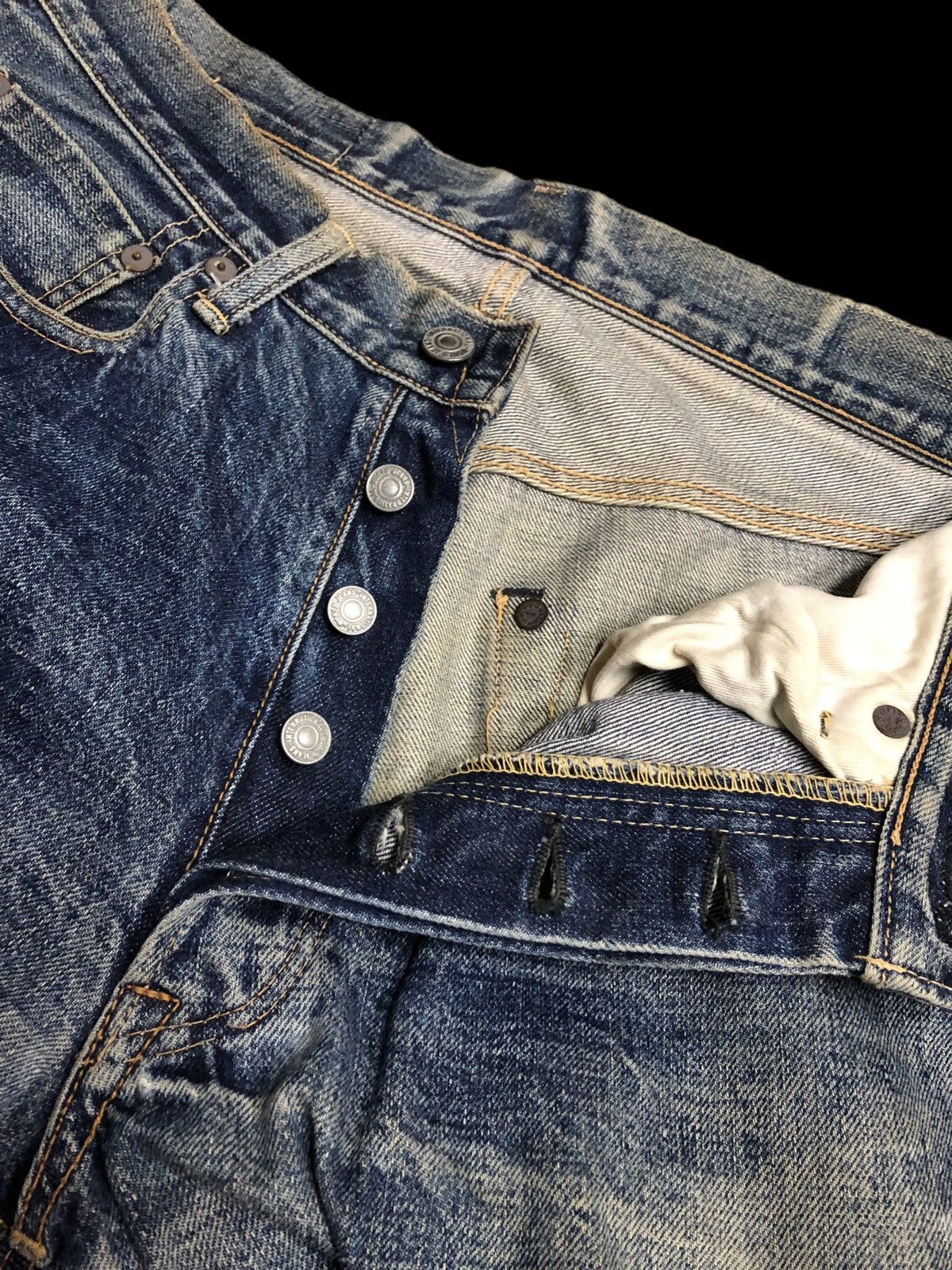 Other VINTAGE JAPANESSE CROPPED SELVEDGE DENIM Size US 28 / EU 44 - 4 Thumbnail