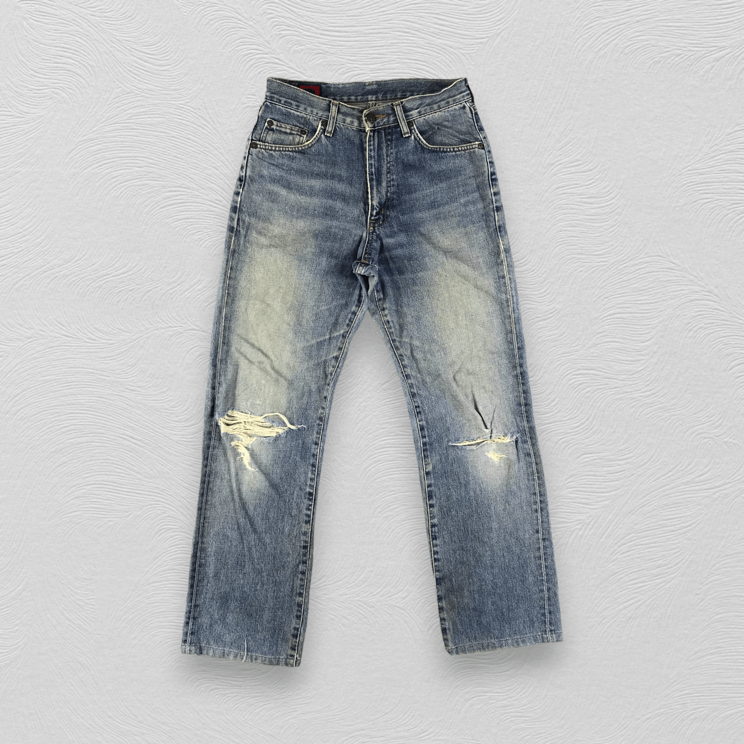 image of Edwin 503Z Jeans Distressed Denim Kj1503 in Blue, Men's (Size 29)