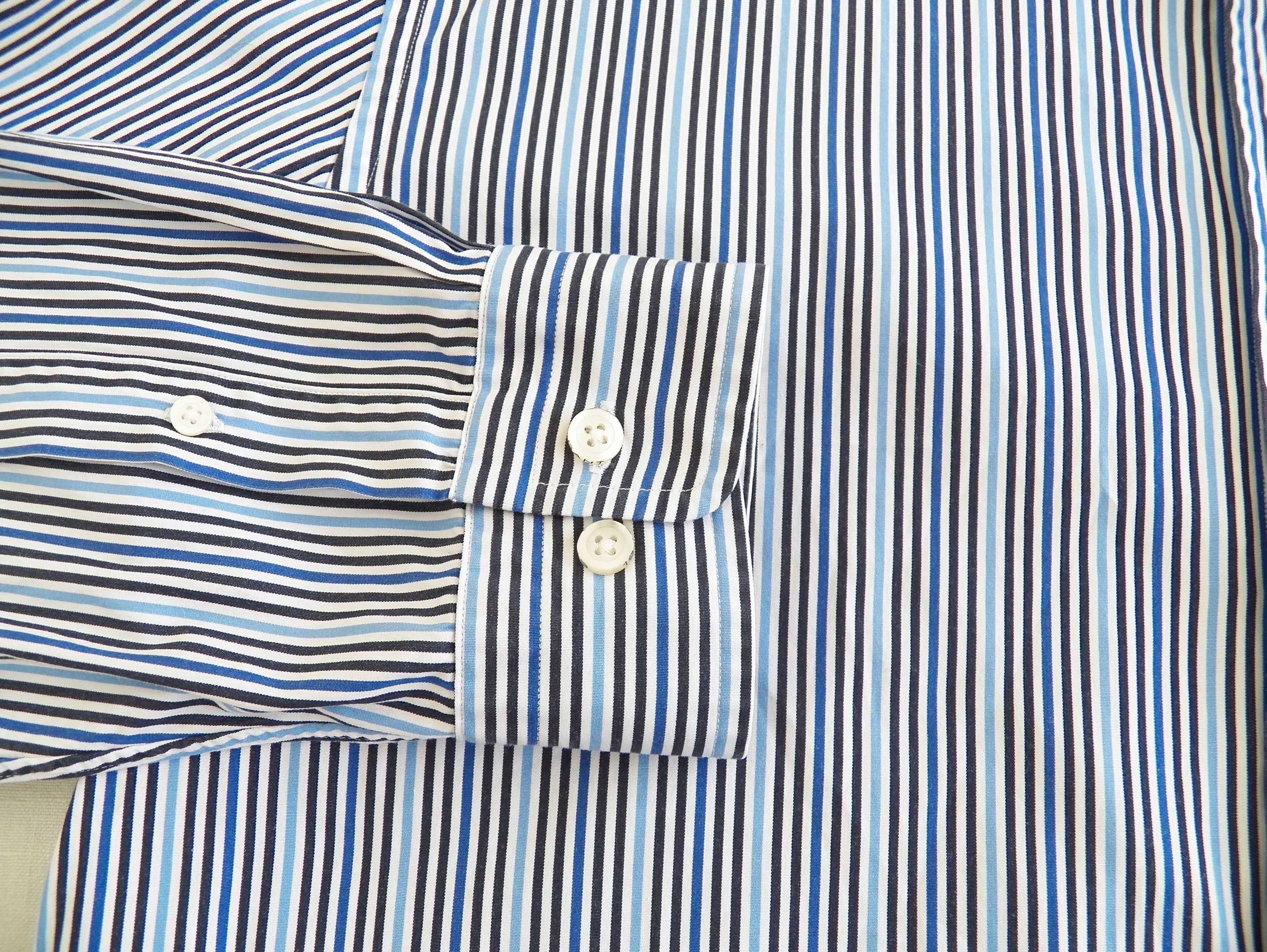 Gant Gant Study Poplin SHIRT Blue White Stripe Long Sleeve RegFit Size US L / EU 52-54 / 3 - 3 Thumbnail