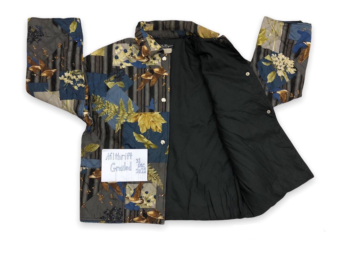 Salvatore Ferragamo Salvatore Ferragamo Quilted Fullprint Jacket Size US S / EU 44-46 / 1 - 2 Thumbnail