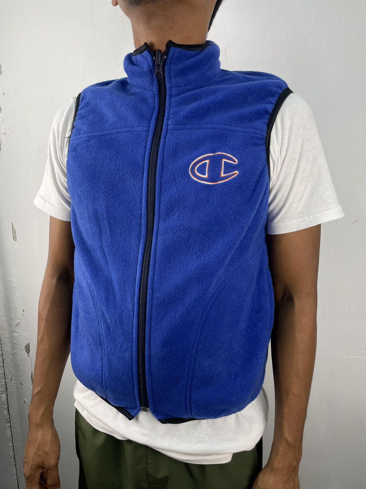 Champion × Vintage Vintage 90s Champion Fleece Jacket jacket Vest size S Size US S / EU 44-46 / 1 - 2 Thumbnail