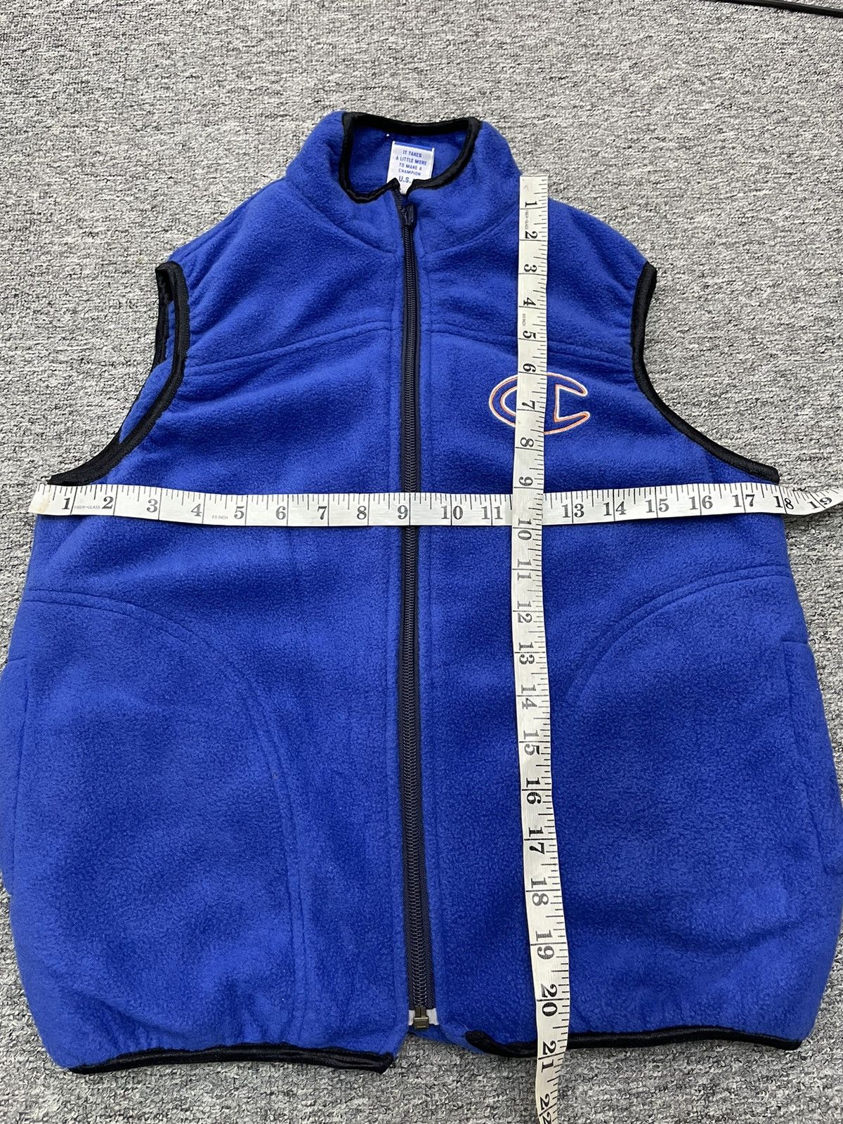 Champion × Vintage Vintage 90s Champion Fleece Jacket jacket Vest size S Size US S / EU 44-46 / 1 - 9 Thumbnail