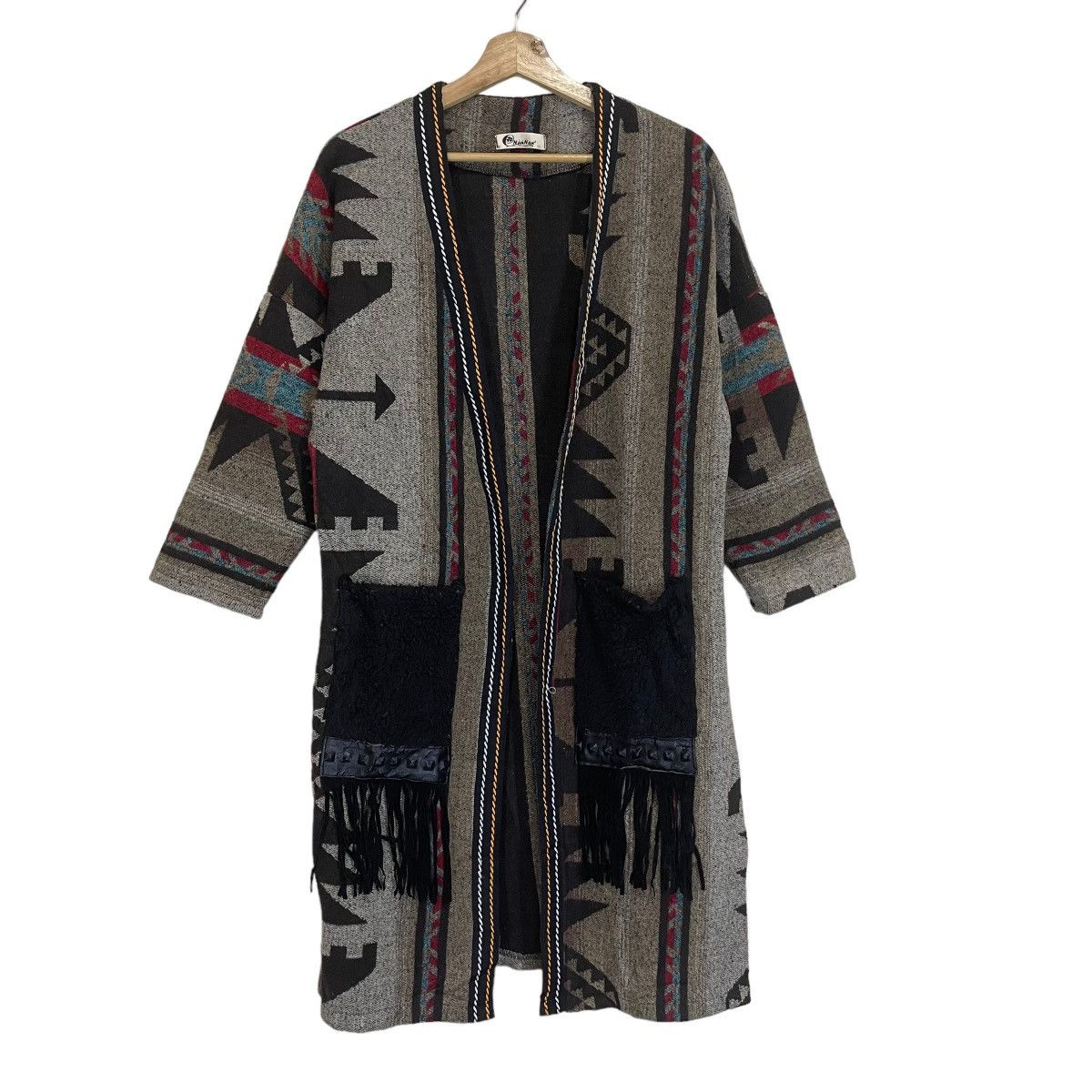 Japanese Brand × Native × Vintage Vintage Japanese NAN NAN Navajo Native Art Cardigan Size US M / EU 48-50 / 2 - 1 Thumbnail