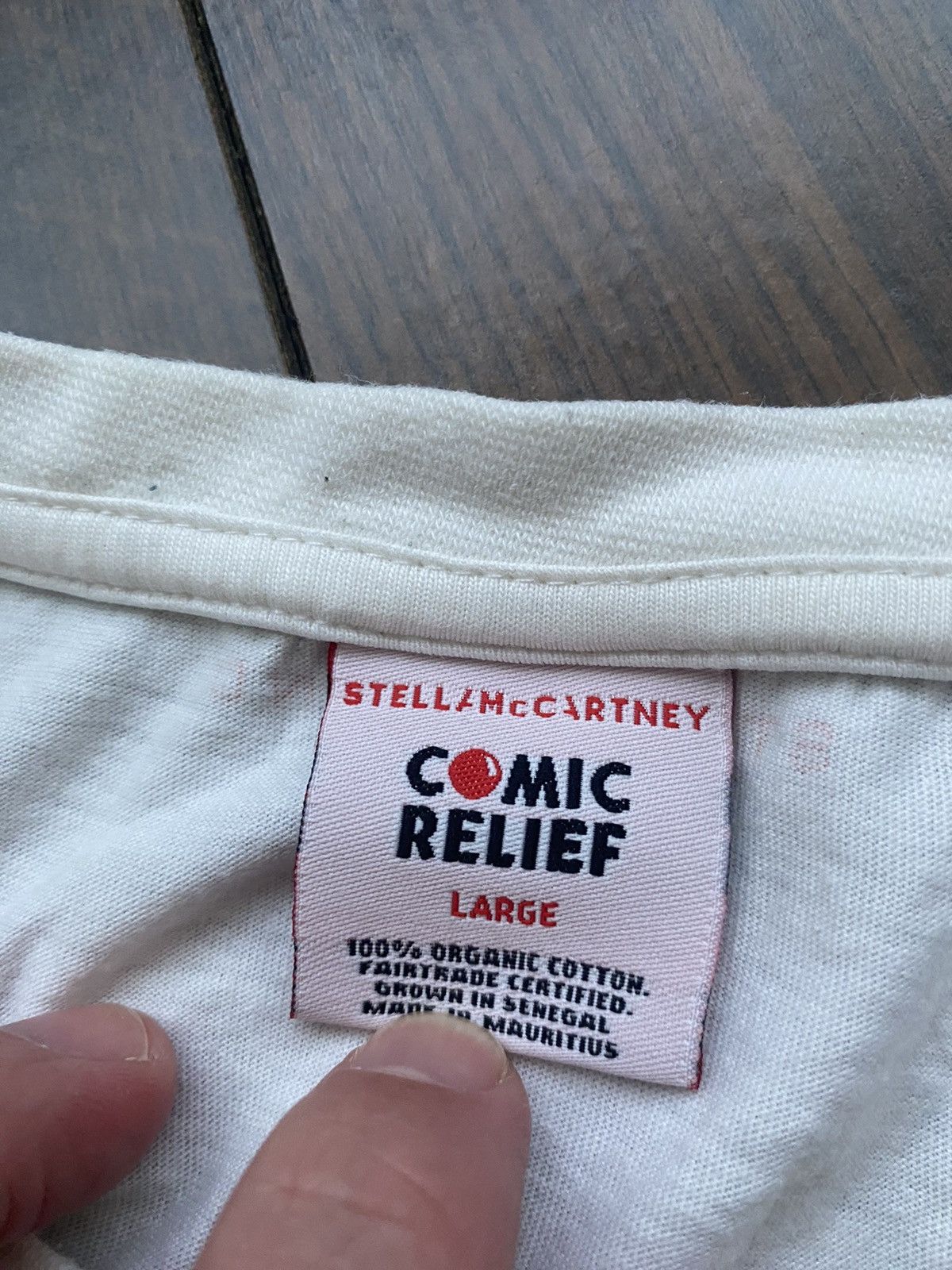 Stella McCartney Comic Relief Stella McCartney David Bailey White Tee Size US L / EU 52-54 / 3 - 5 Thumbnail