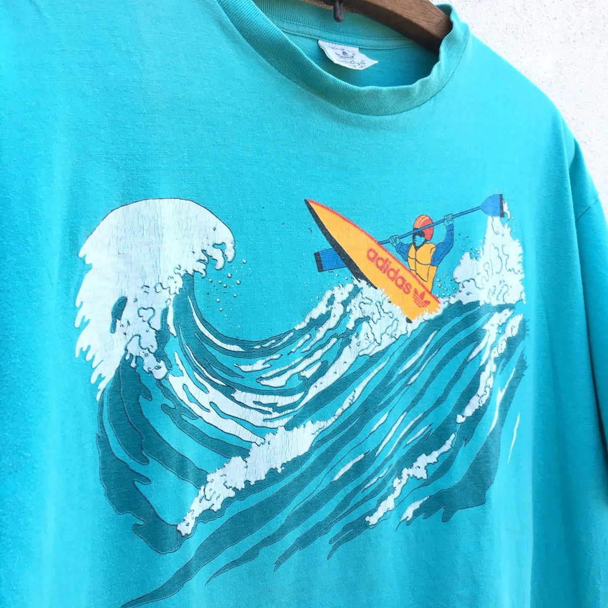 Adidas × Vintage Vintage adidas devils toenail olympic 80s tees Size US L / EU 52-54 / 3 - 3 Thumbnail