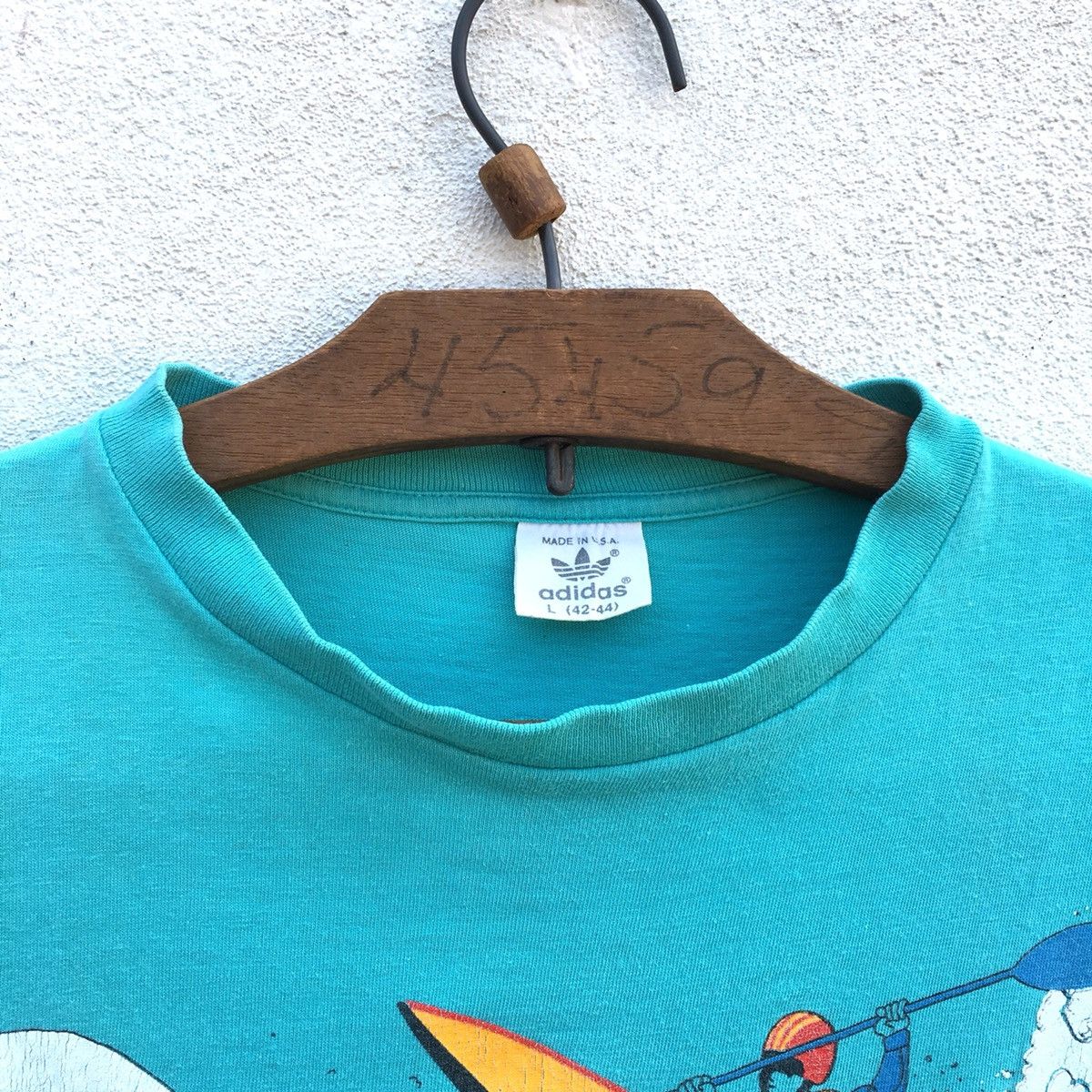 Adidas × Vintage Vintage adidas devils toenail olympic 80s tees Size US L / EU 52-54 / 3 - 7 Thumbnail
