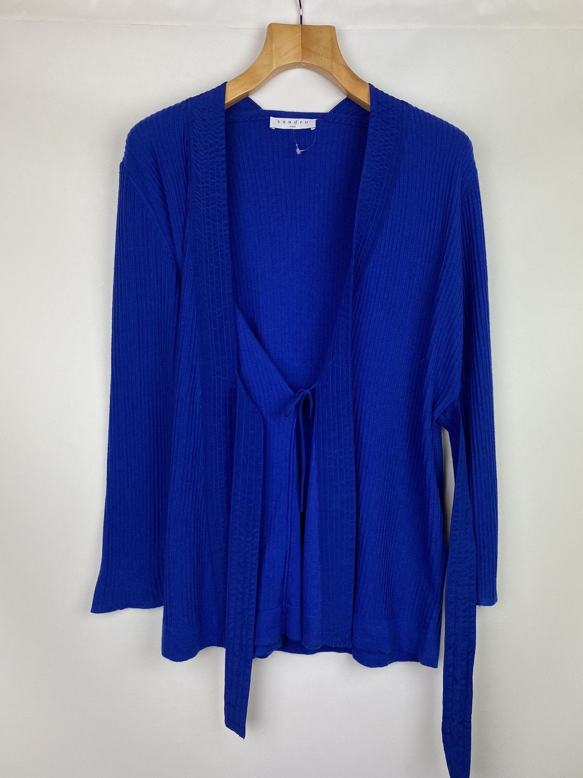 Sandro BNWT Sandro Paris ladies Kimono wrap Cardigan sweater G1762E Size S / US 4 / IT 40 - 12 Thumbnail
