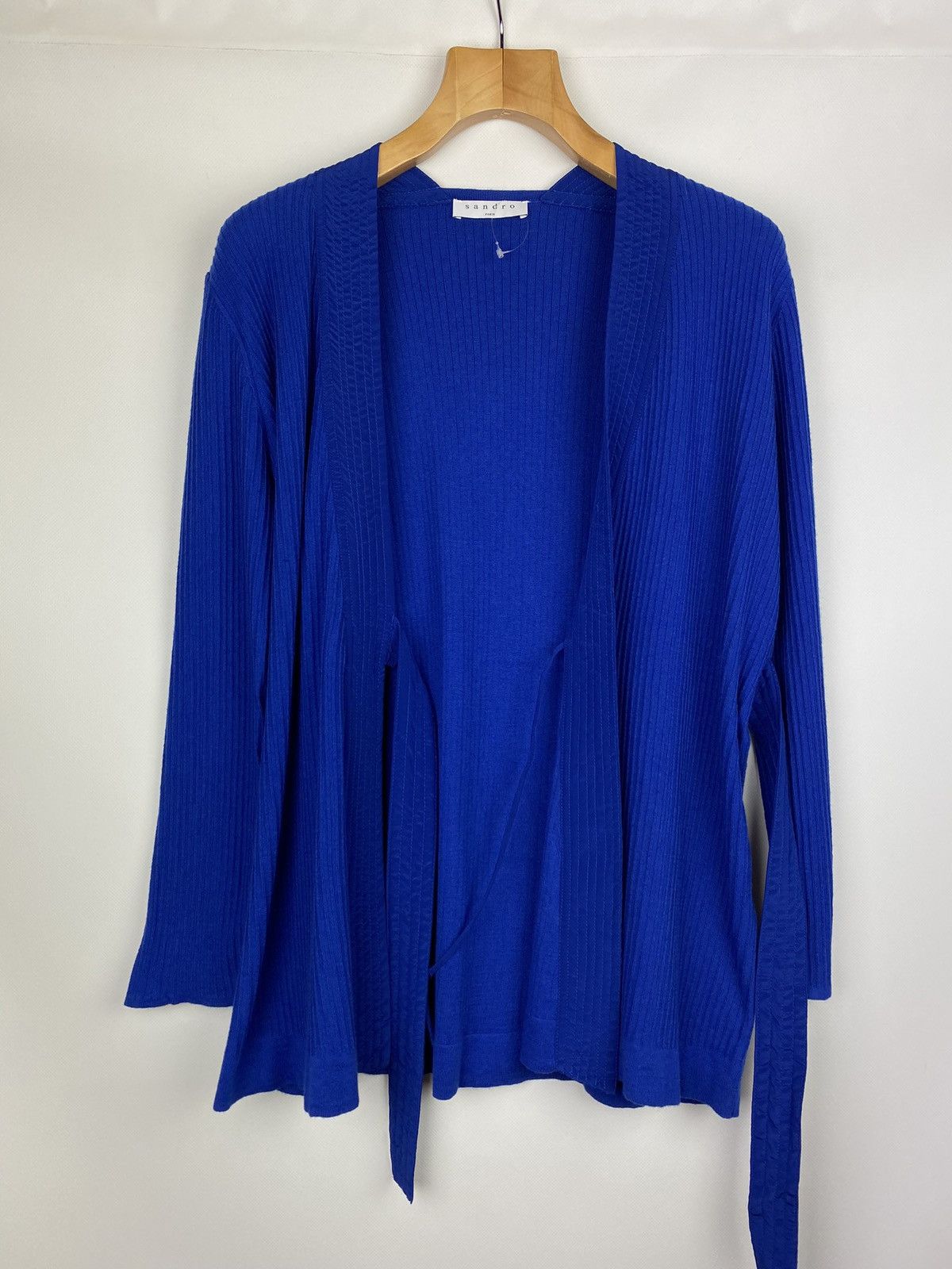 Sandro BNWT Sandro Paris ladies Kimono wrap Cardigan sweater G1762E Size S / US 4 / IT 40 - 14 Thumbnail