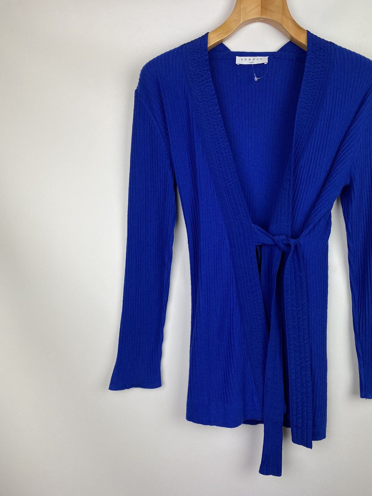 Sandro BNWT Sandro Paris ladies Kimono wrap Cardigan sweater G1762E Size S / US 4 / IT 40 - 3 Thumbnail