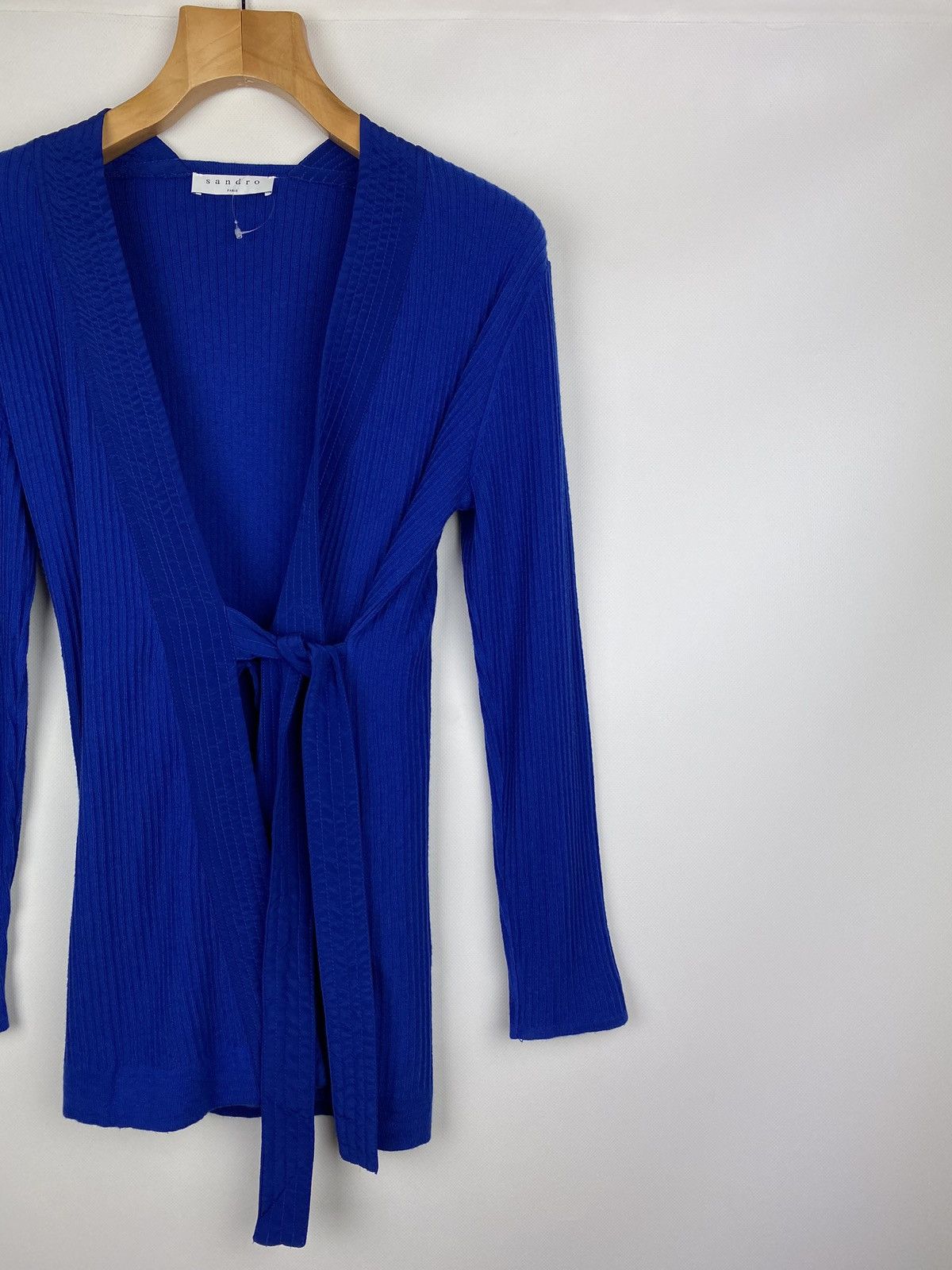 Sandro BNWT Sandro Paris ladies Kimono wrap Cardigan sweater G1762E Size S / US 4 / IT 40 - 4 Thumbnail