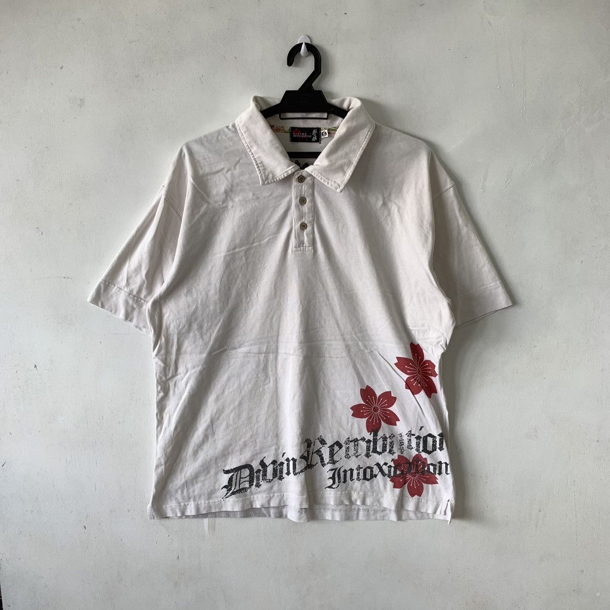 Japanese Brand Divine Retribution Samurai Sukajan Style Polo Shirt Size US XL / EU 56 / 4 - 3 Thumbnail