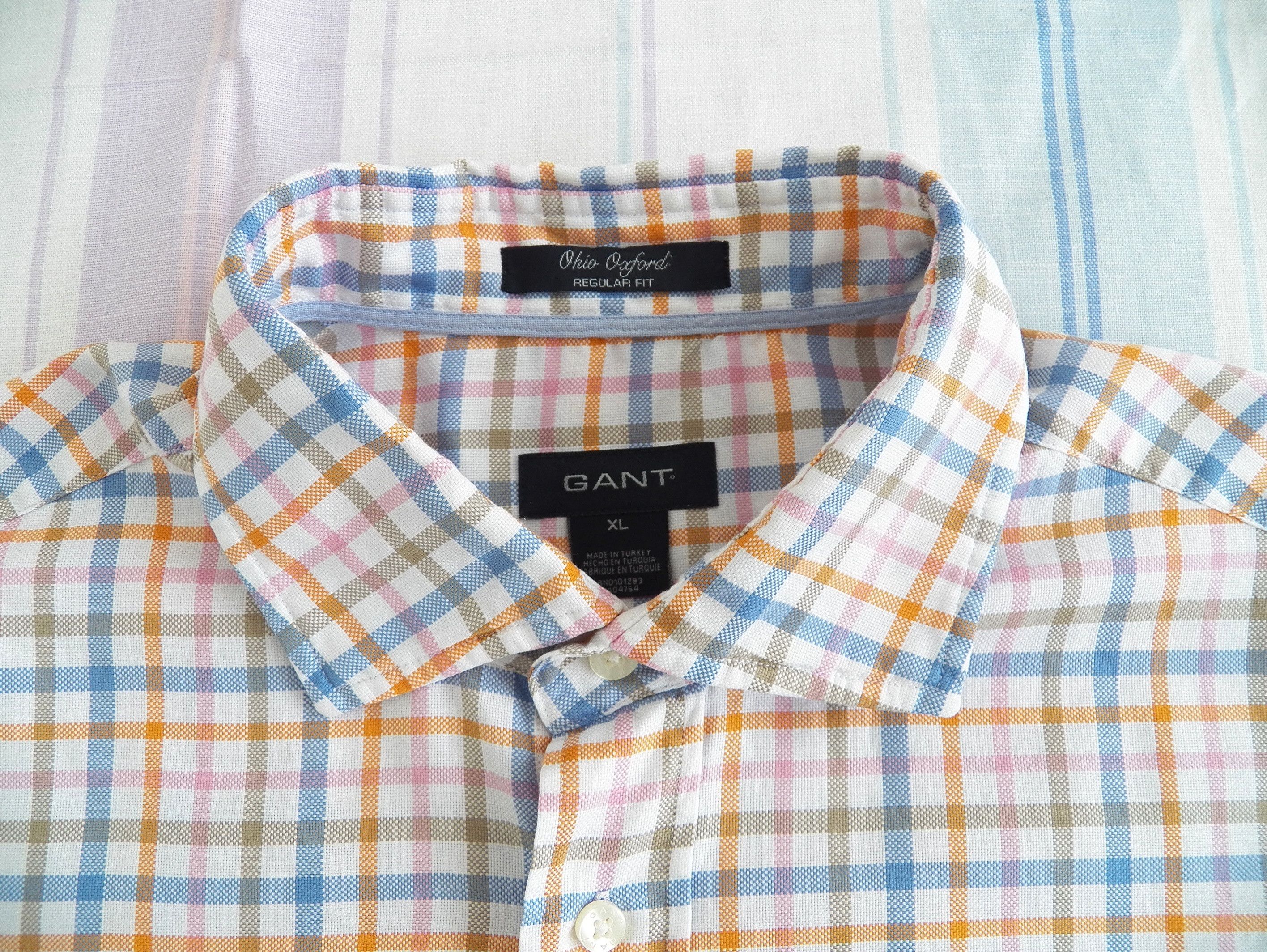 Gant GANT Ohio Oxford SHIRT multi check cotton long sleeve RegFit Size US XL / EU 56 / 4 - 3 Thumbnail