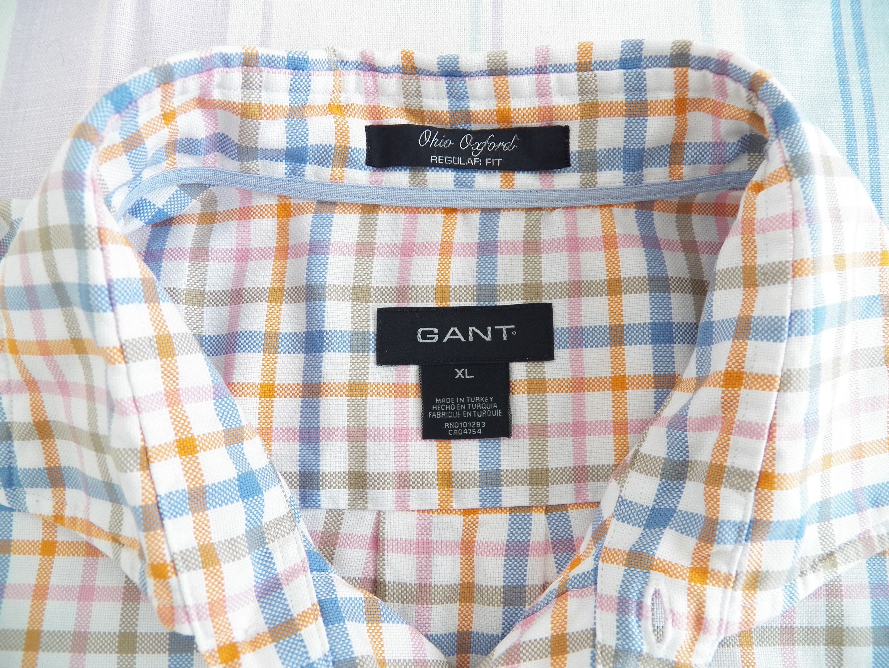 Gant GANT Ohio Oxford SHIRT multi check cotton long sleeve RegFit Size US XL / EU 56 / 4 - 4 Thumbnail