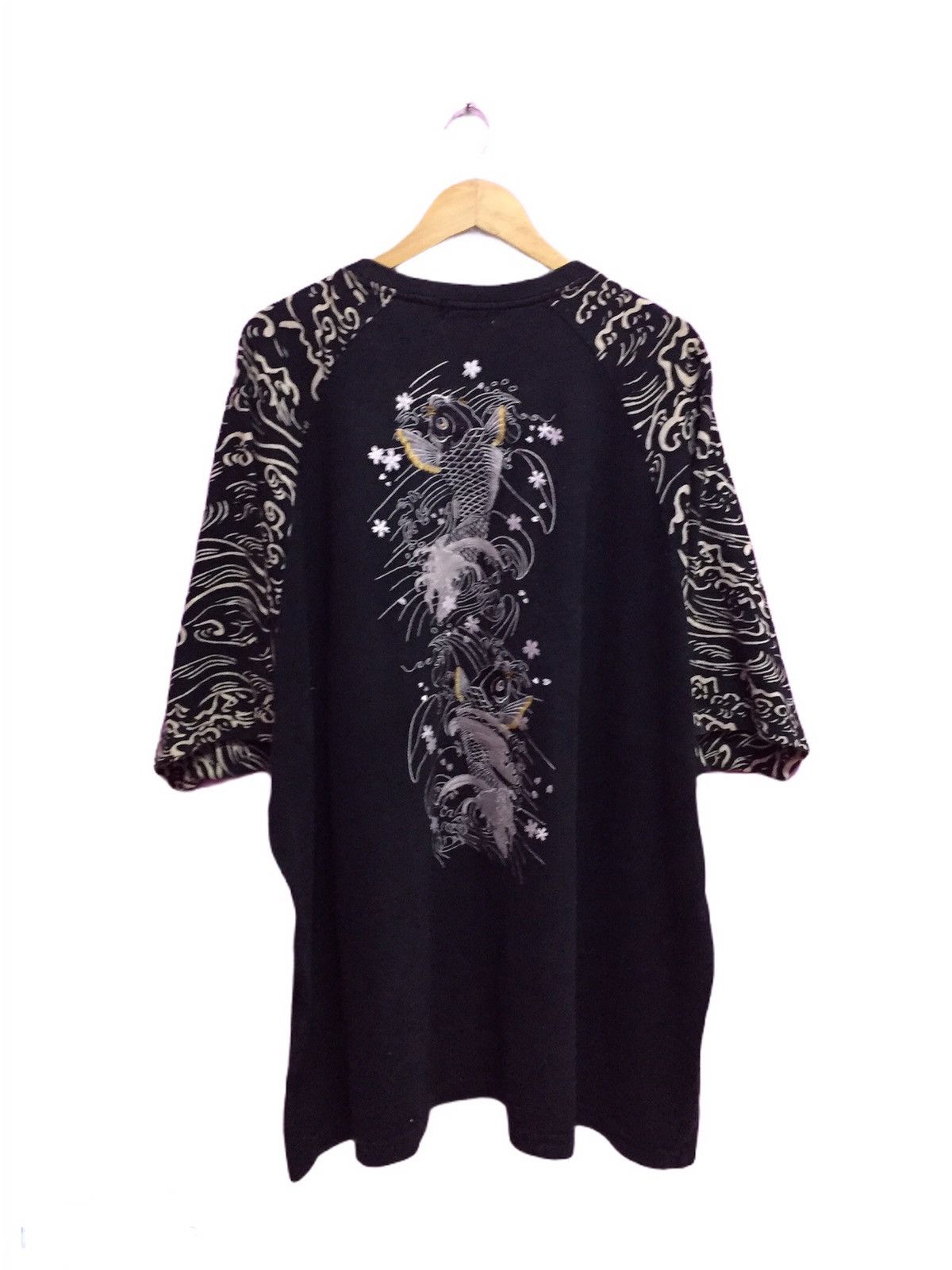 Japanese Brand Karakuri Tamashii Fish Koi Sukajan T-Shirts Size 5L Size US L / EU 52-54 / 3 - 2 Thumbnail