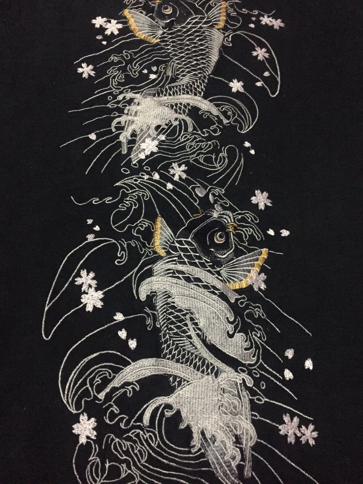 Japanese Brand Karakuri Tamashii Fish Koi Sukajan T-Shirts Size 5L Size US L / EU 52-54 / 3 - 3 Thumbnail