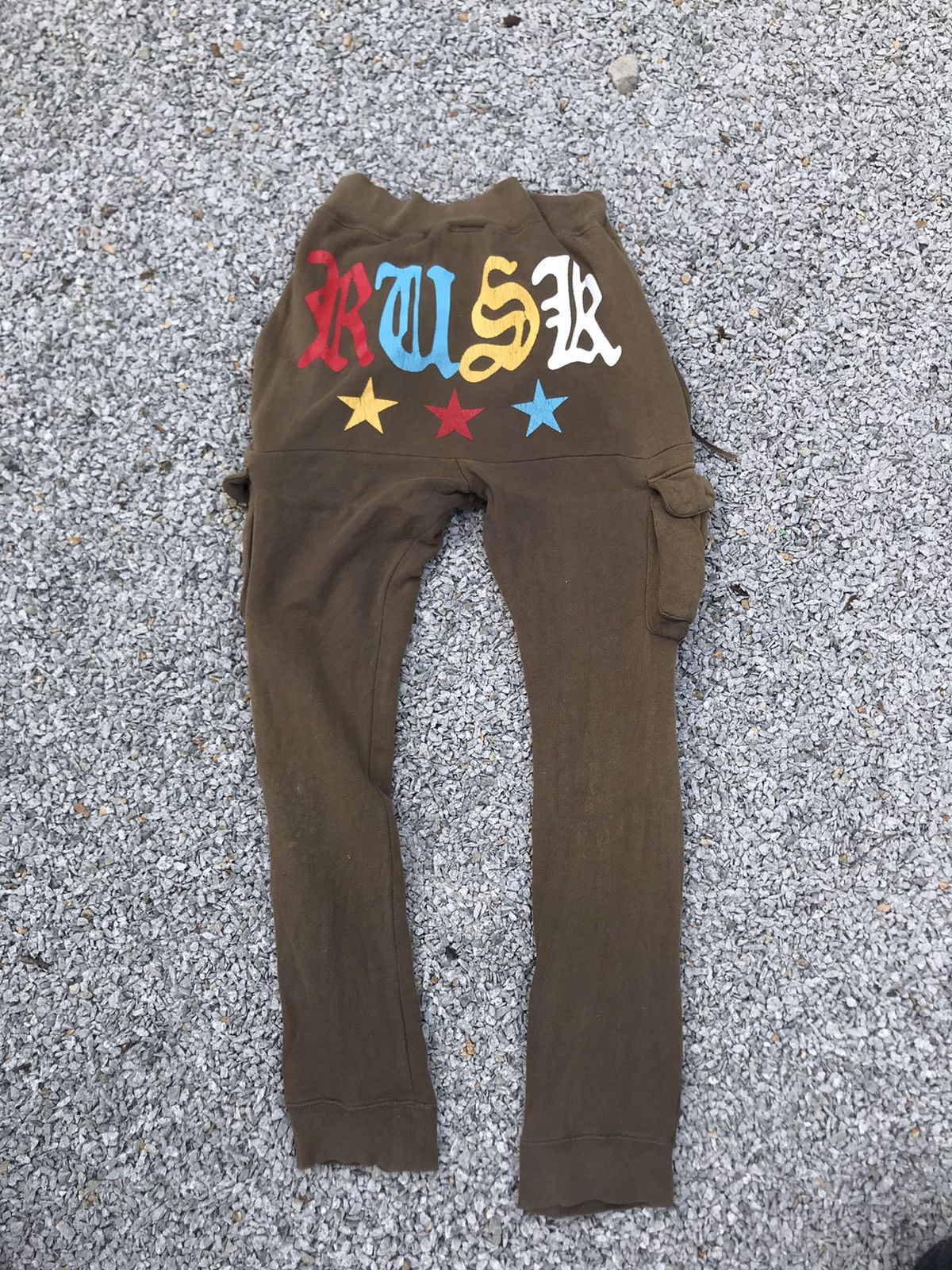 Japanese Brand JapaneseBrand Thrashed faded Rusk jogger Cargo Pant Size US 28 / EU 44 - 2 Thumbnail