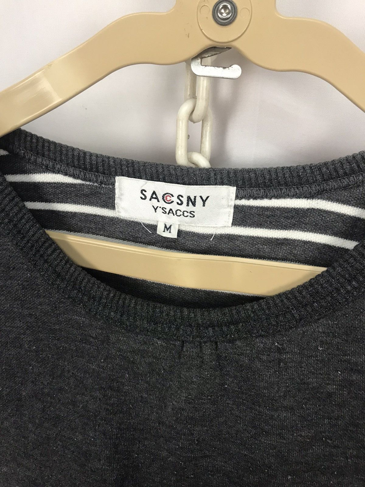 Japanese Brand × Yohji Yamamoto Sacsny y’saccs croptop sweatshirt Size US M / EU 48-50 / 2 - 3 Thumbnail