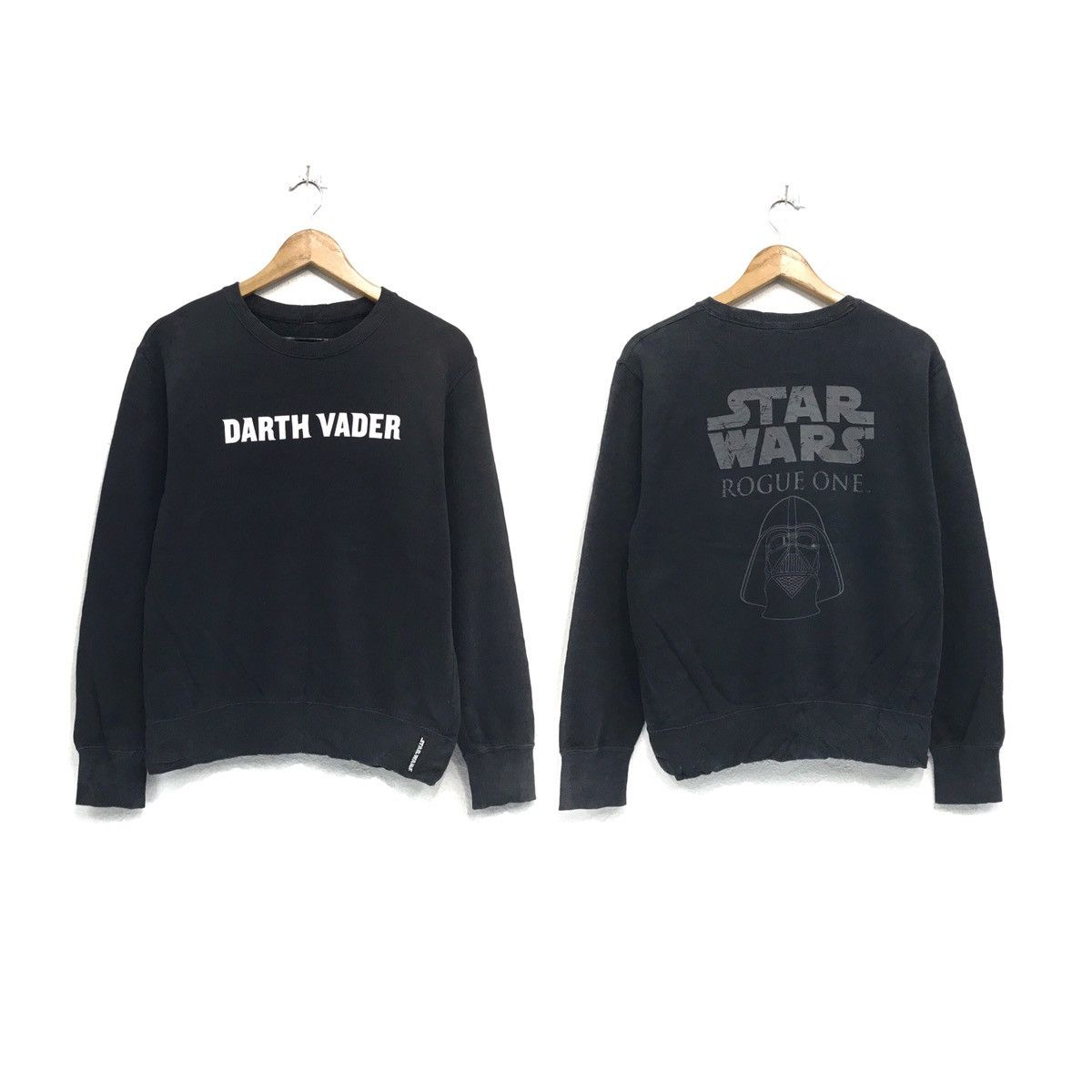Cartoon Network × Japanese Brand × Star Wars Star Wars Darth Vader Rogue One Sweatshirt Spellout Biglogo Size US M / EU 48-50 / 2 - 1 Thumbnail