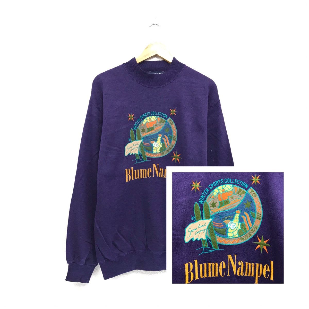 Japanese Brand × Vintage Blume Nampel Sweatshirt Crewneck Winter Sports Size US M / EU 48-50 / 2 - 1 Thumbnail