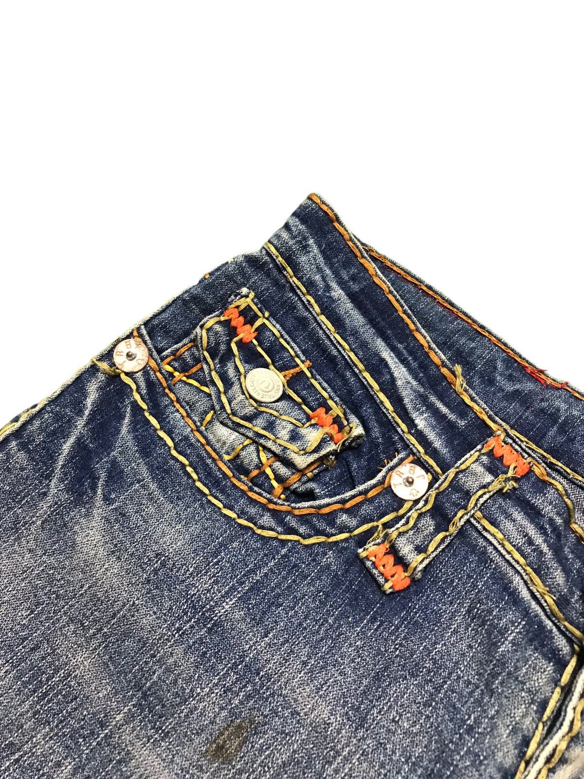 True Religion × Vintage Vintage True Religion Billy Big T Short Denim Jeans Size US 32 / EU 48 - 4 Thumbnail