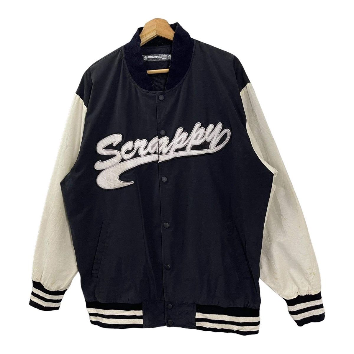 Japanese Brand RIOT💥 Ratrace Varsity Jacket Size L Size US L / EU 52-54 / 3 - 3 Thumbnail