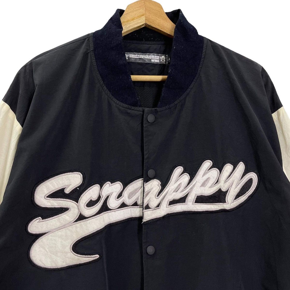 Japanese Brand RIOT💥 Ratrace Varsity Jacket Size L Size US L / EU 52-54 / 3 - 4 Thumbnail