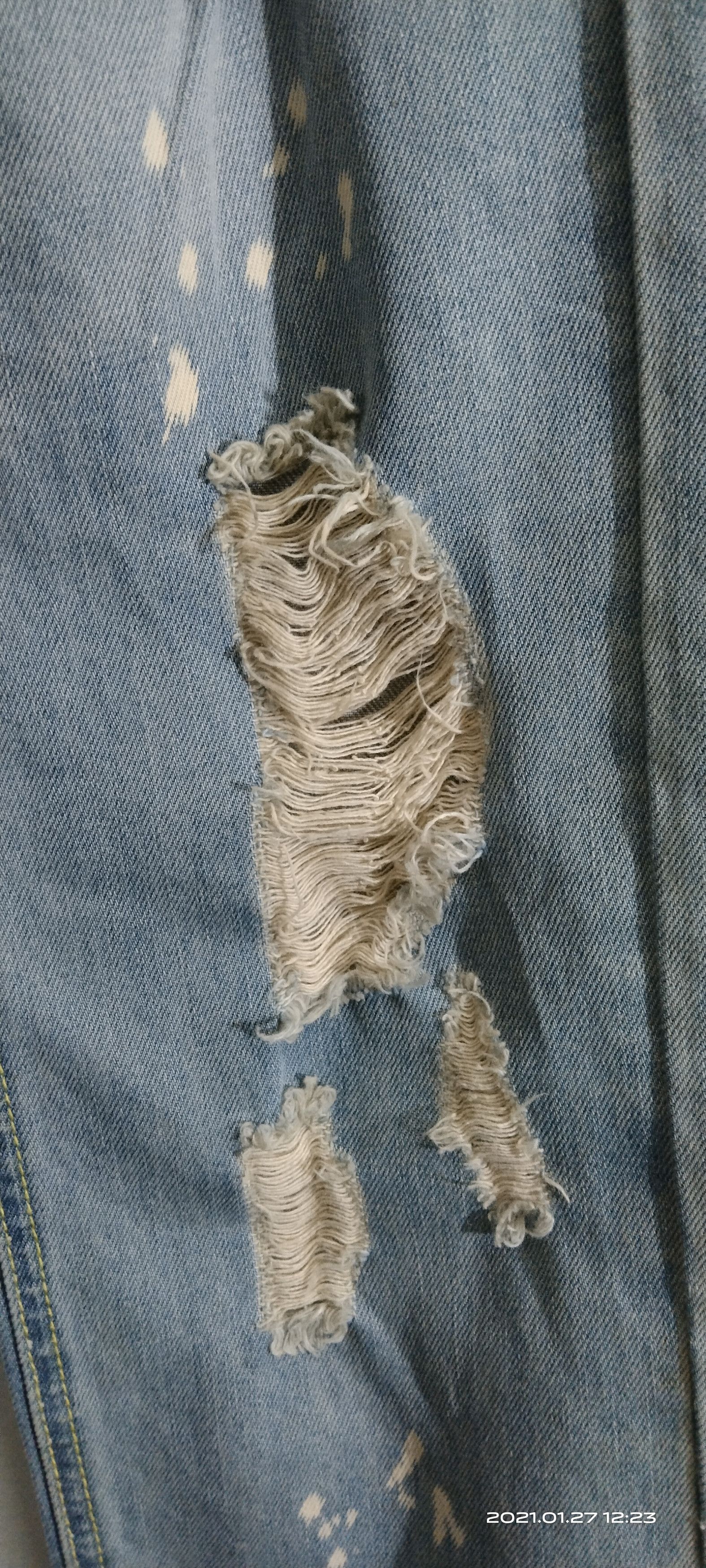Seditionaries DISTRESSED RIPED PLAYME JEANS INSPIRED FOG Size US 30 / EU 46 - 6 Thumbnail