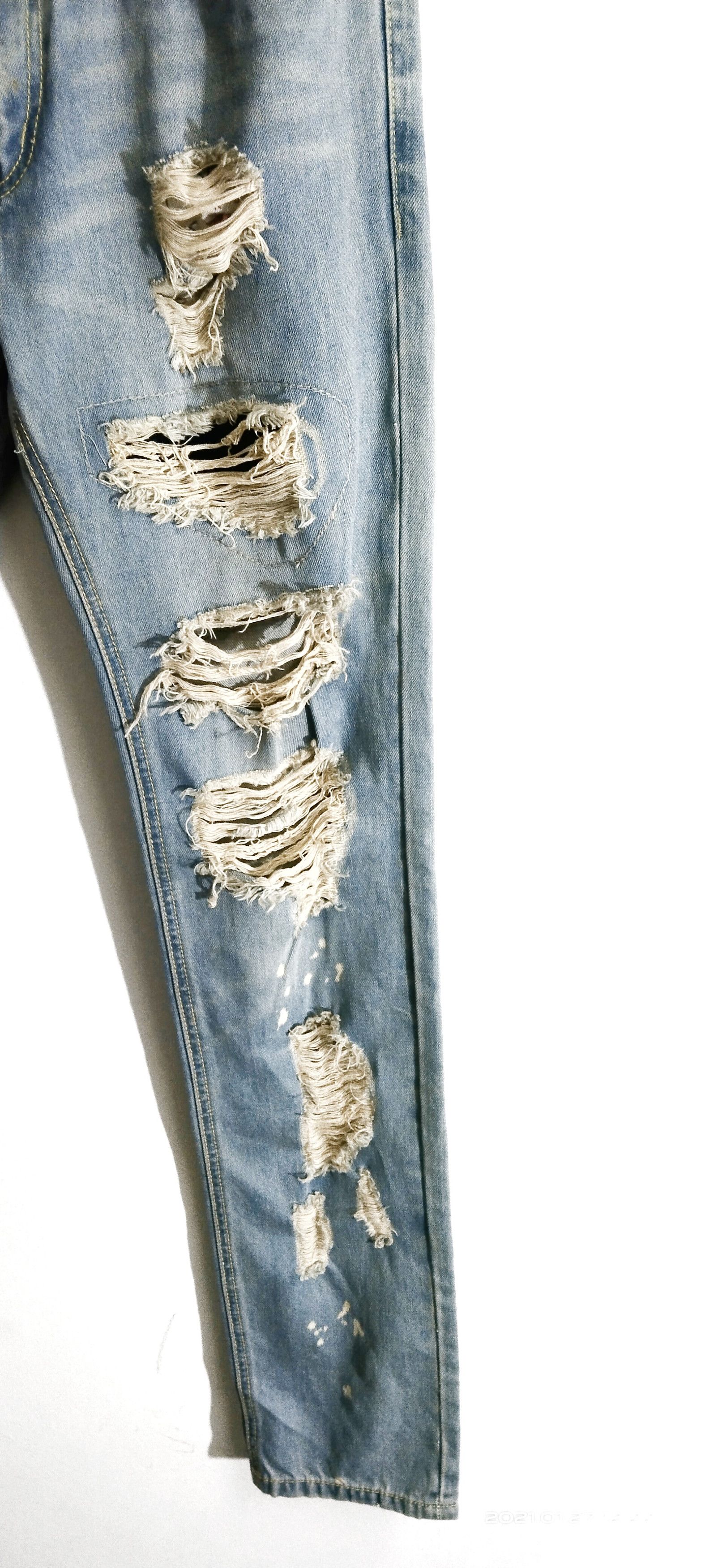 Seditionaries DISTRESSED RIPED PLAYME JEANS INSPIRED FOG Size US 30 / EU 46 - 3 Thumbnail