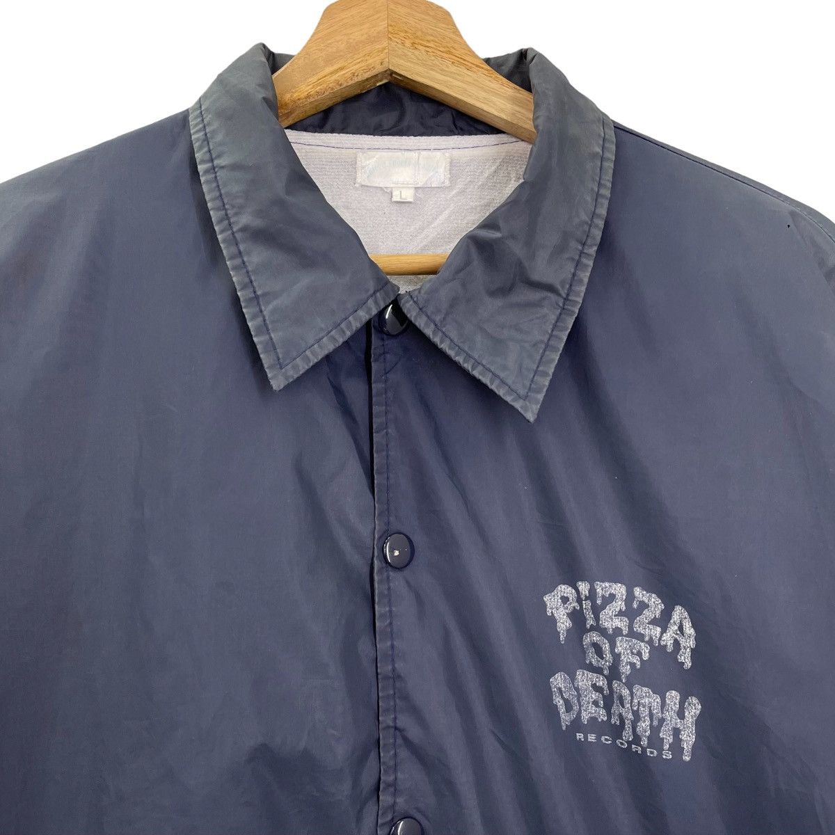 Band Tees Vtg 90s Pizza Of Death Records Husking Bee Light Jacket Size US L / EU 52-54 / 3 - 6 Thumbnail