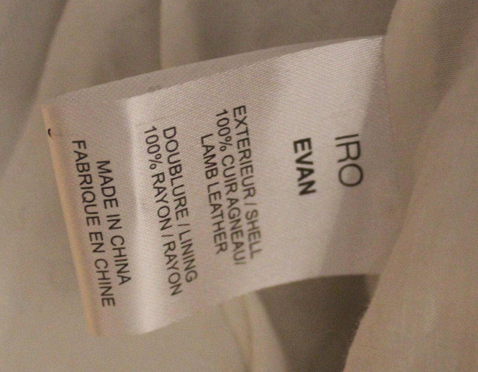 Iro IRO Men's Lamb Leather Evan Jacket Size XS Size US XS / EU 42 / 0 - 6 Thumbnail