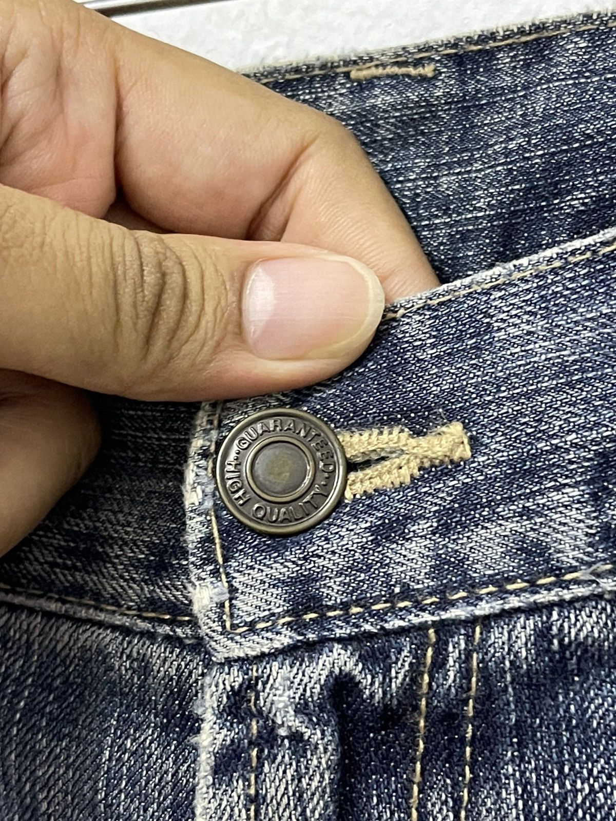 Japanese Brand × Vintage Japanese Tradisional Fish Embroidery Logo Distressed Jeans Size US 31 - 7 Thumbnail