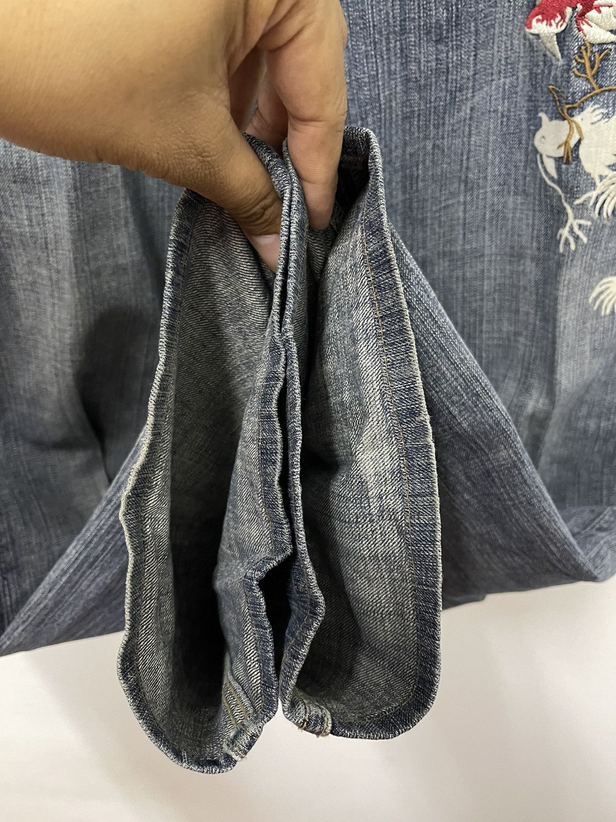 Japanese Brand × Vintage Japanese Tradisional Fish Embroidery Logo Distressed Jeans Size US 31 - 10 Thumbnail