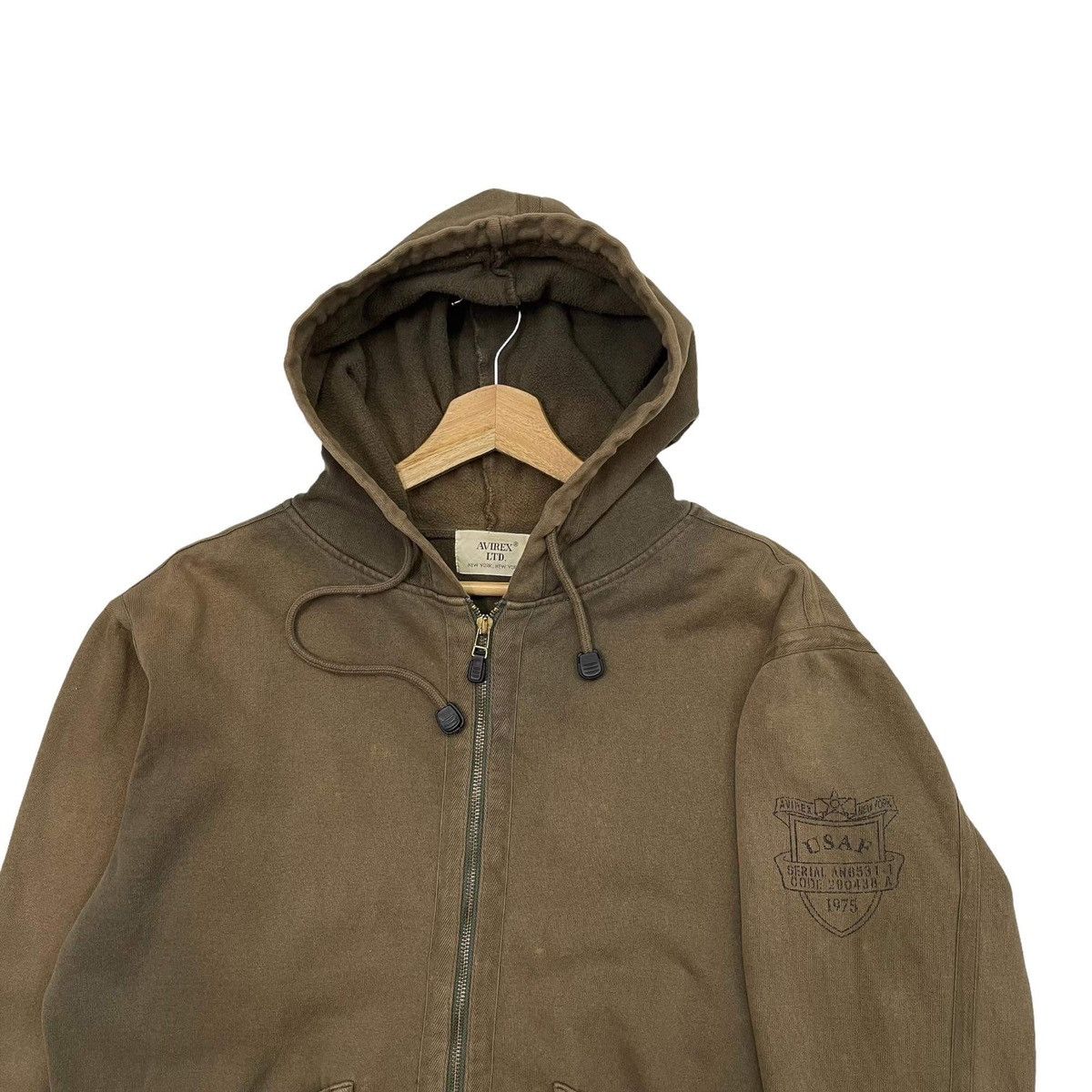 Avirex FADED💥Vintage Avirex Sun Faded Colour Zipper Hoodies Size M Size US M / EU 48-50 / 2 - 4 Thumbnail