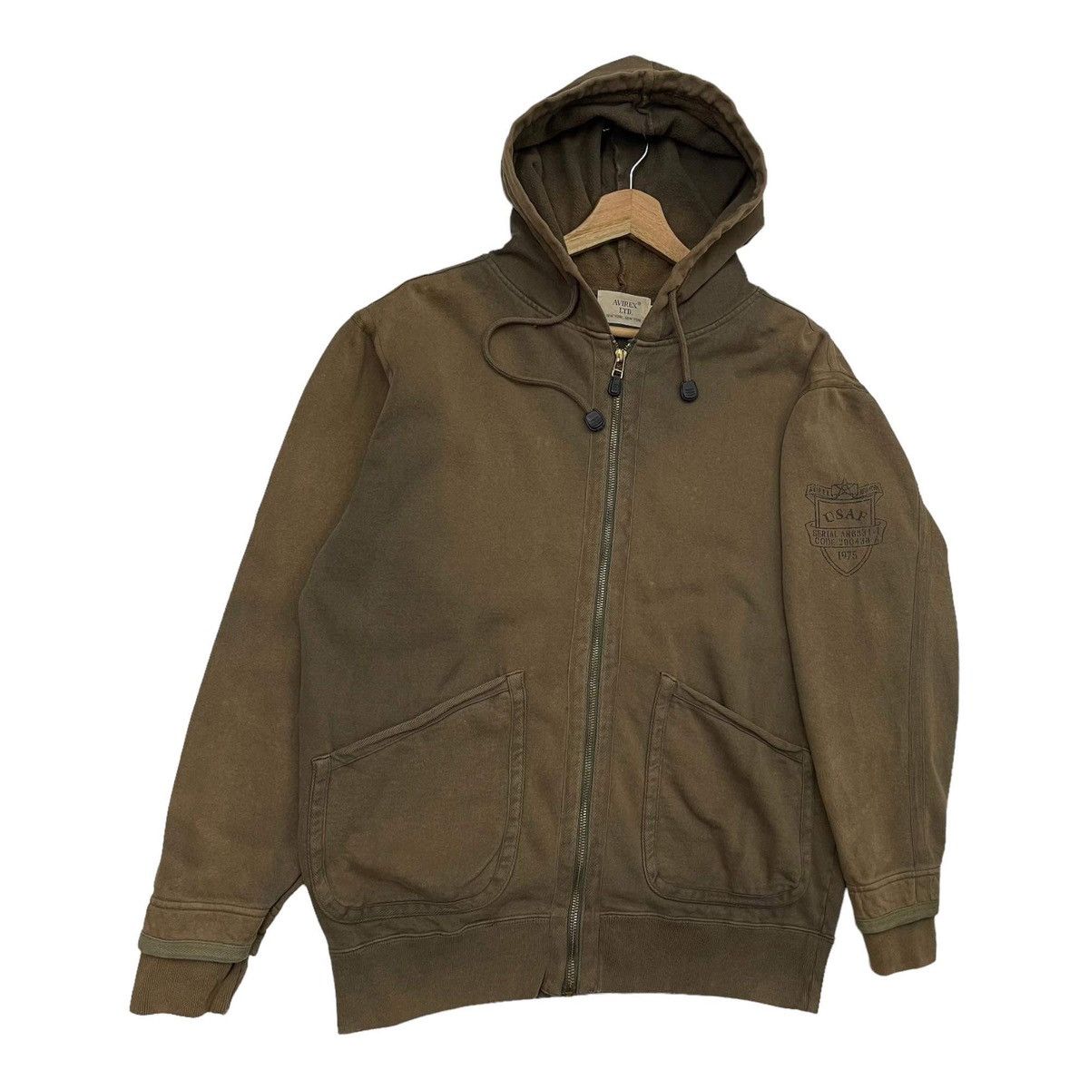 Avirex FADED💥Vintage Avirex Sun Faded Colour Zipper Hoodies Size M Size US M / EU 48-50 / 2 - 2 Thumbnail