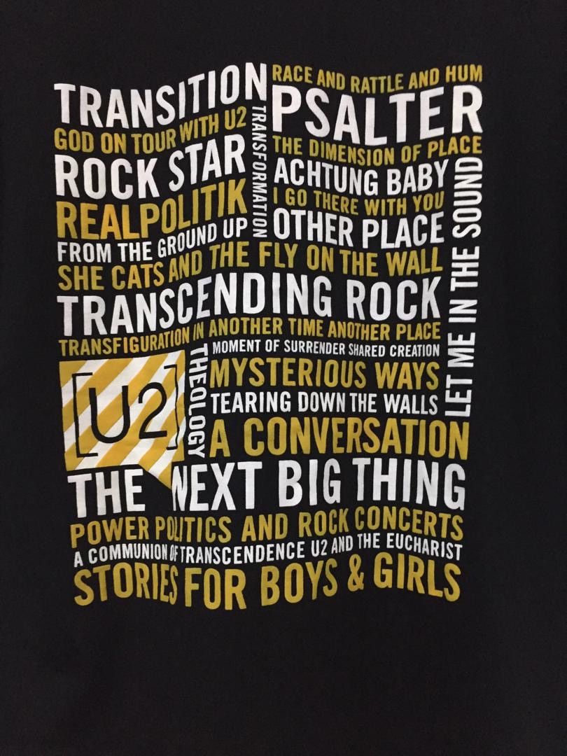 Band Tees U2 Trans 2013 Tshirt tour rock band bono irish rock unisex Size US M / EU 48-50 / 2 - 2 Thumbnail