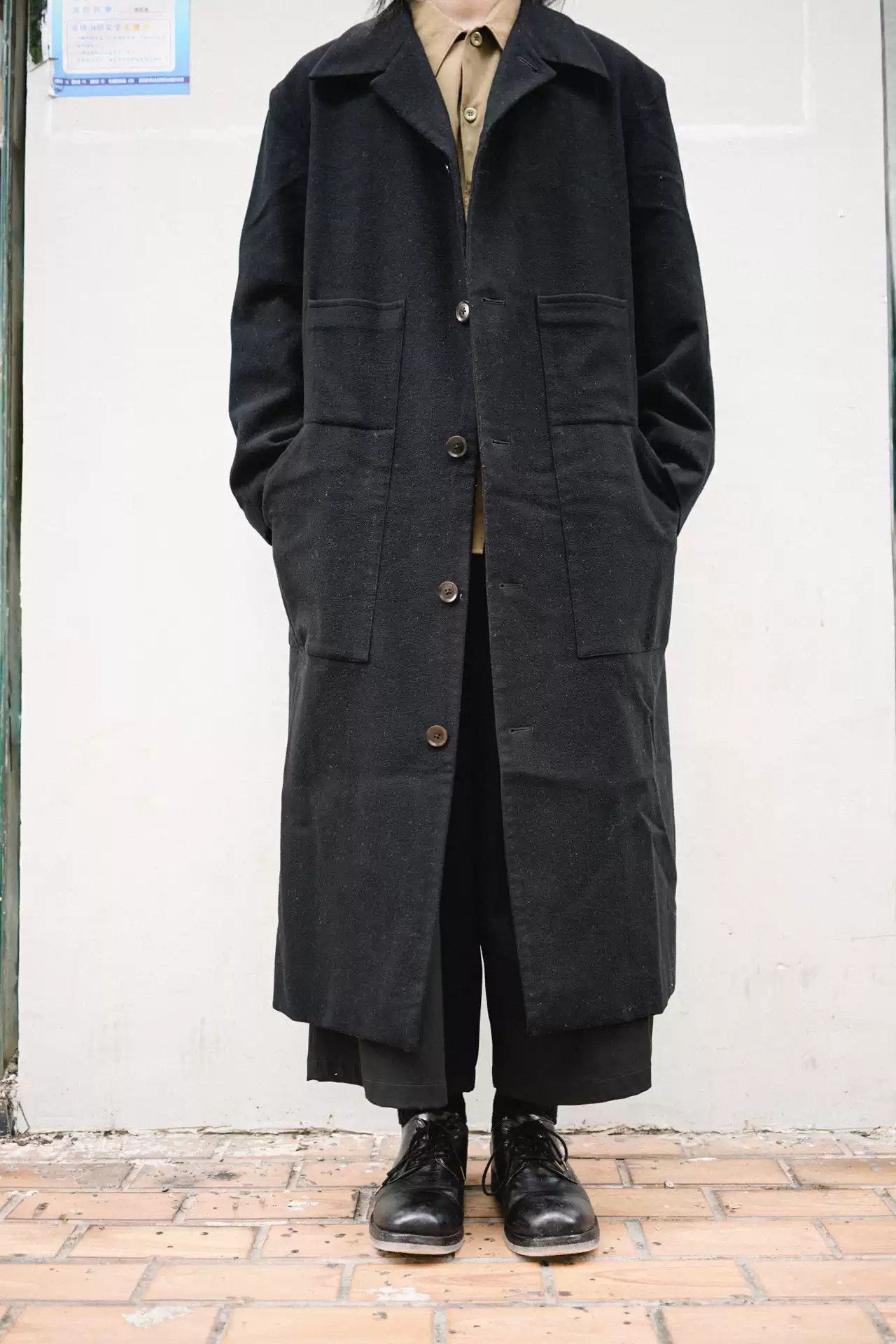 Yohji Yamamoto Yohji Yamamoto 90s Long Button-up Coat Size US M / EU 48-50 / 2 - 3 Thumbnail