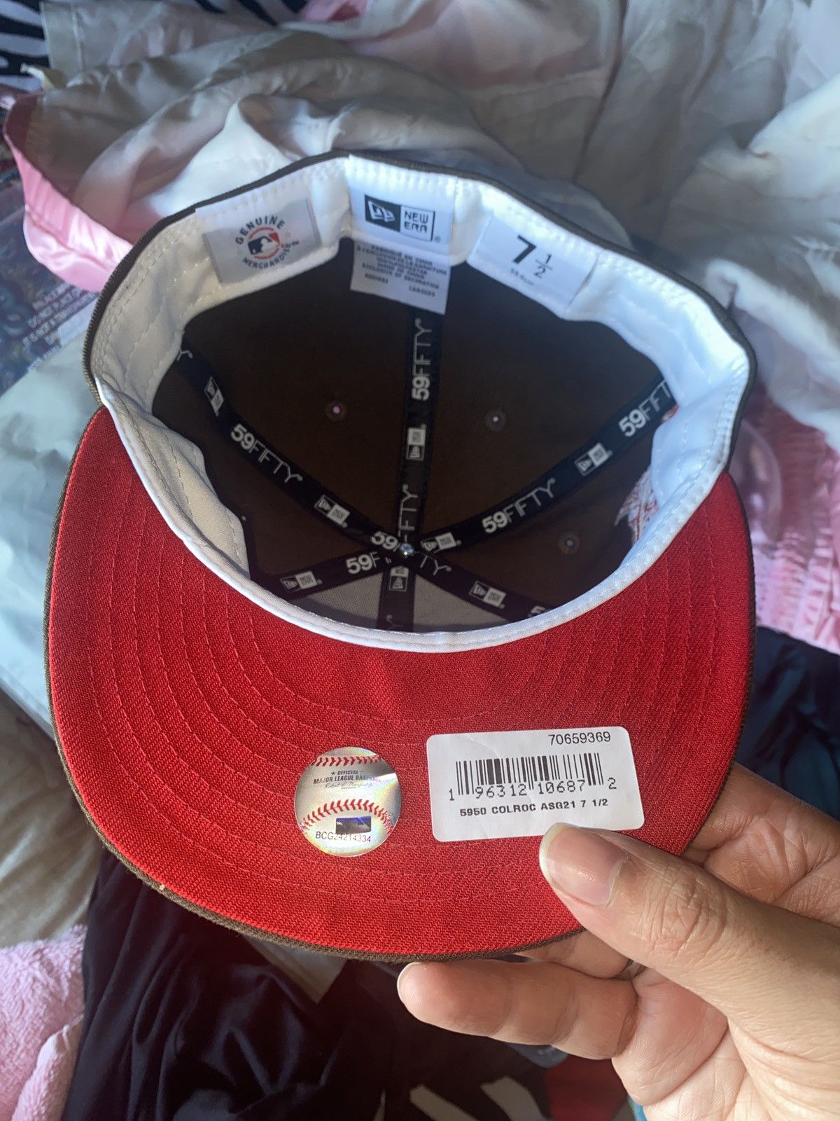 Lids × MLB × New Era Exclusive scarlet brown Colorado Rockies mountain fitted cap Size ONE SIZE - 4 Thumbnail