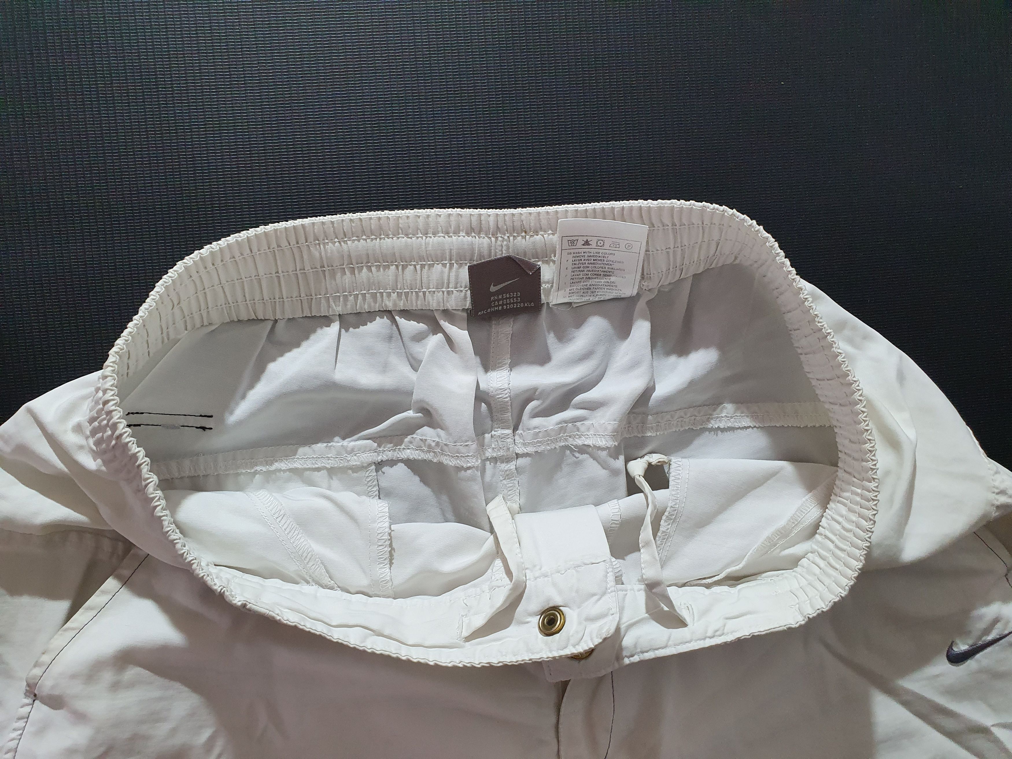 Nike × Vintage 90s Vintage Nike Nylon Sport Training Pants White Size US 32 / EU 48 - 11 Thumbnail