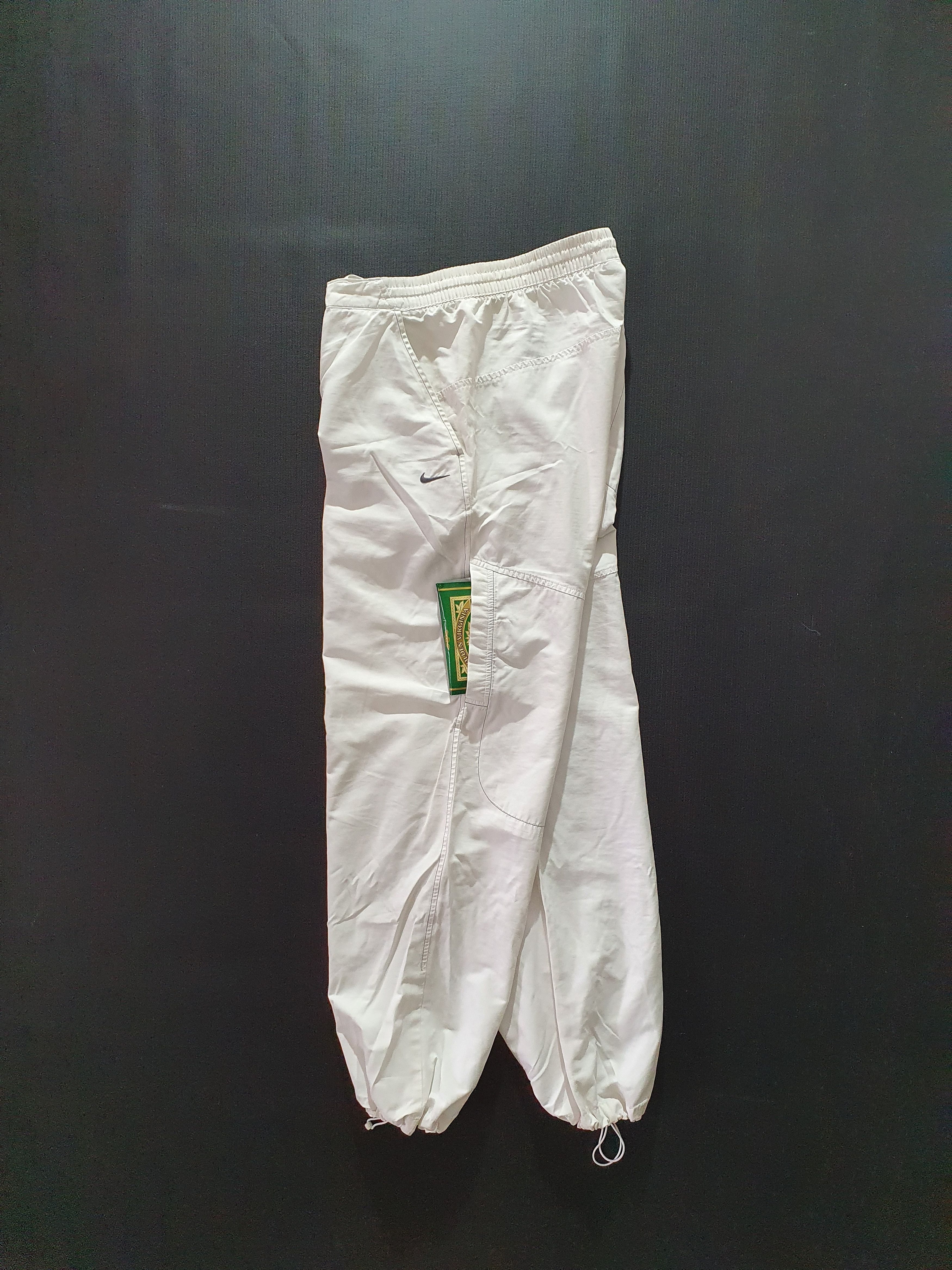 Nike × Vintage 90s Vintage Nike Nylon Sport Training Pants White Size US 32 / EU 48 - 3 Thumbnail