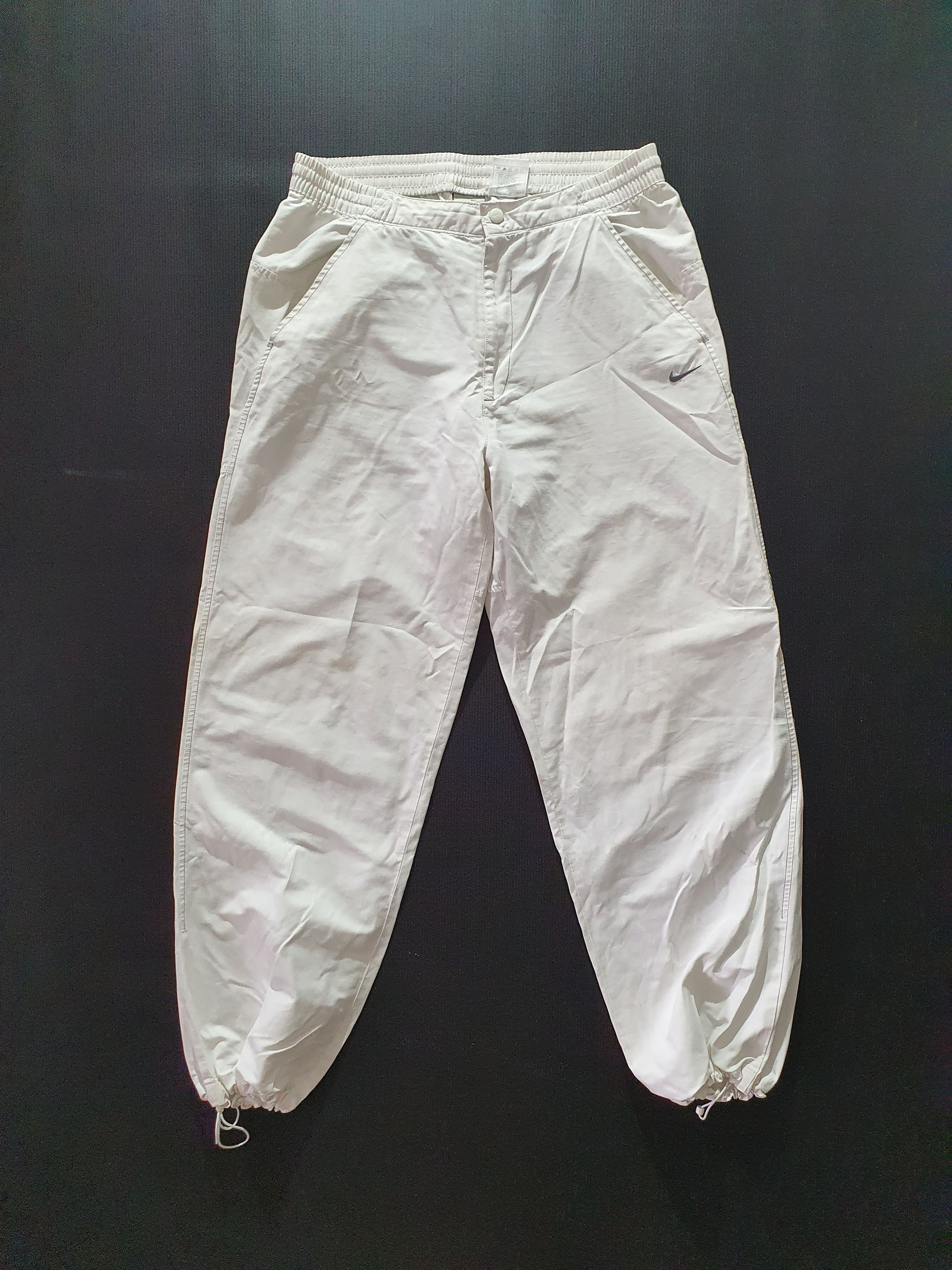 Nike × Vintage 90s Vintage Nike Nylon Sport Training Pants White Size US 32 / EU 48 - 6 Thumbnail