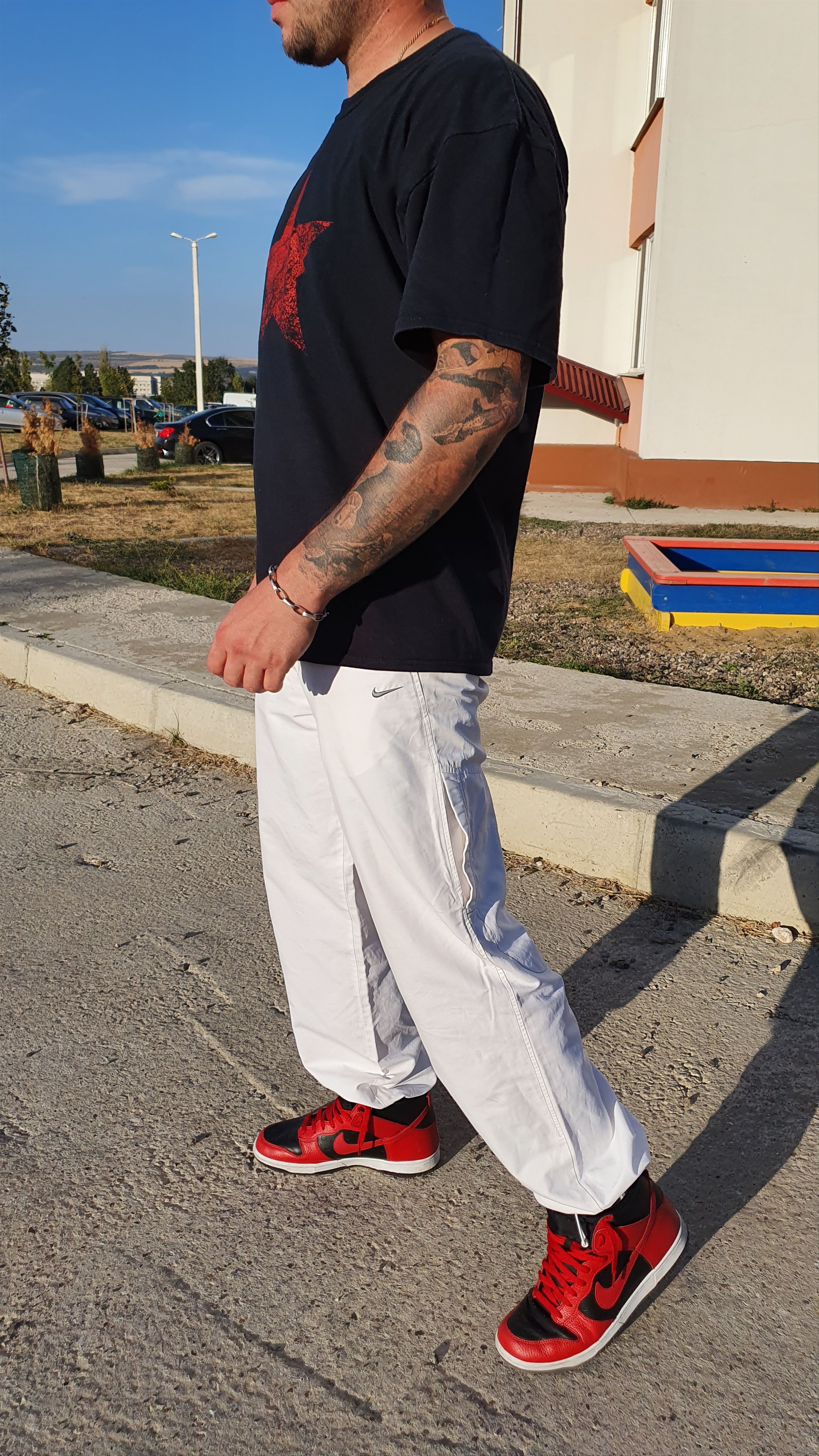Nike × Vintage 90s Vintage Nike Nylon Sport Training Pants White Size US 32 / EU 48 - 20 Thumbnail