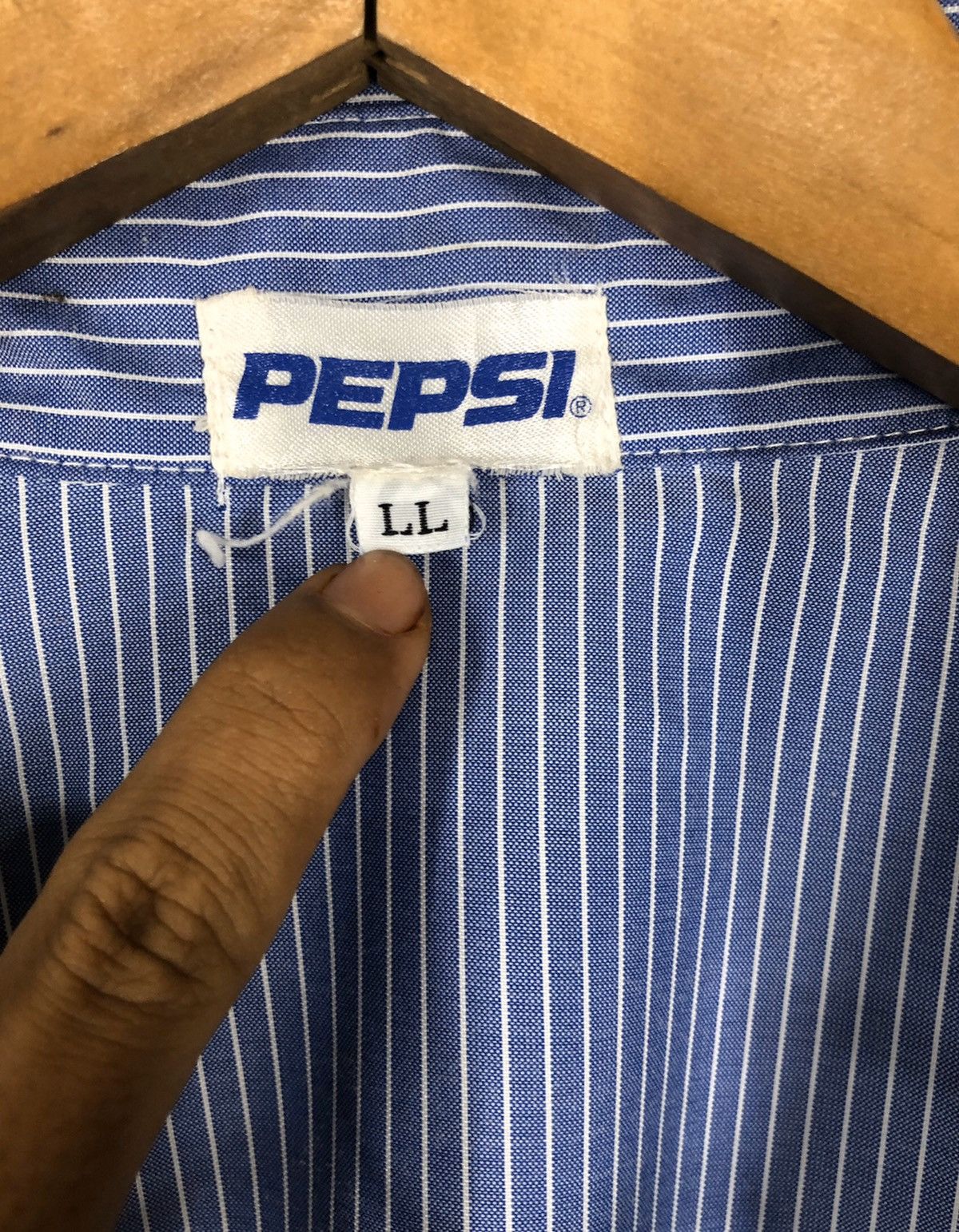 Pepsi × Vintage Vintage Pepsi Button Up Striped Shirt Size US L / EU 52-54 / 3 - 6 Thumbnail