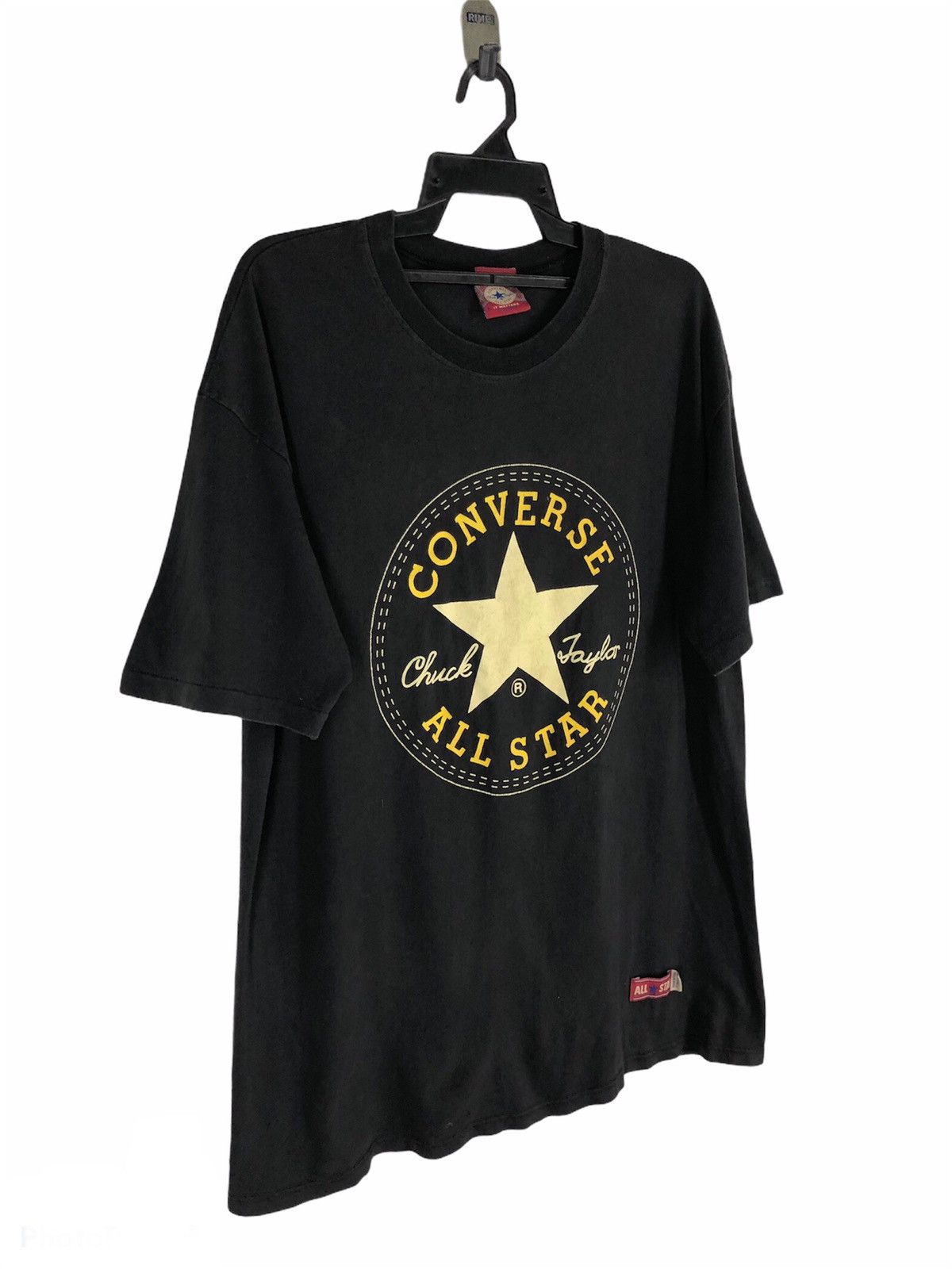 Converse × Vintage Vintage 90's Converse All Stare Big Logo Tee Size US XL / EU 56 / 4 - 2 Thumbnail