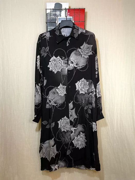 Yohji Yamamoto Yohji Yamamoto 17ss Skeleton Rose Coat Archive | Grailed