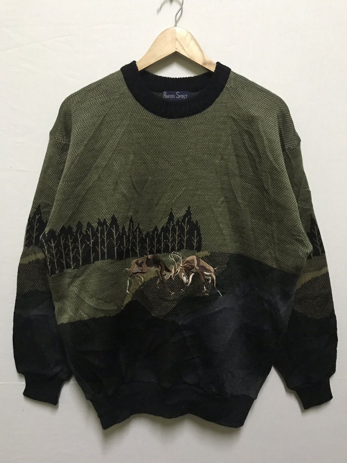 Designer Vintage Knitwear Animal Graphic Full Print Size US L / EU 52-54 / 3 - 1 Thumbnail