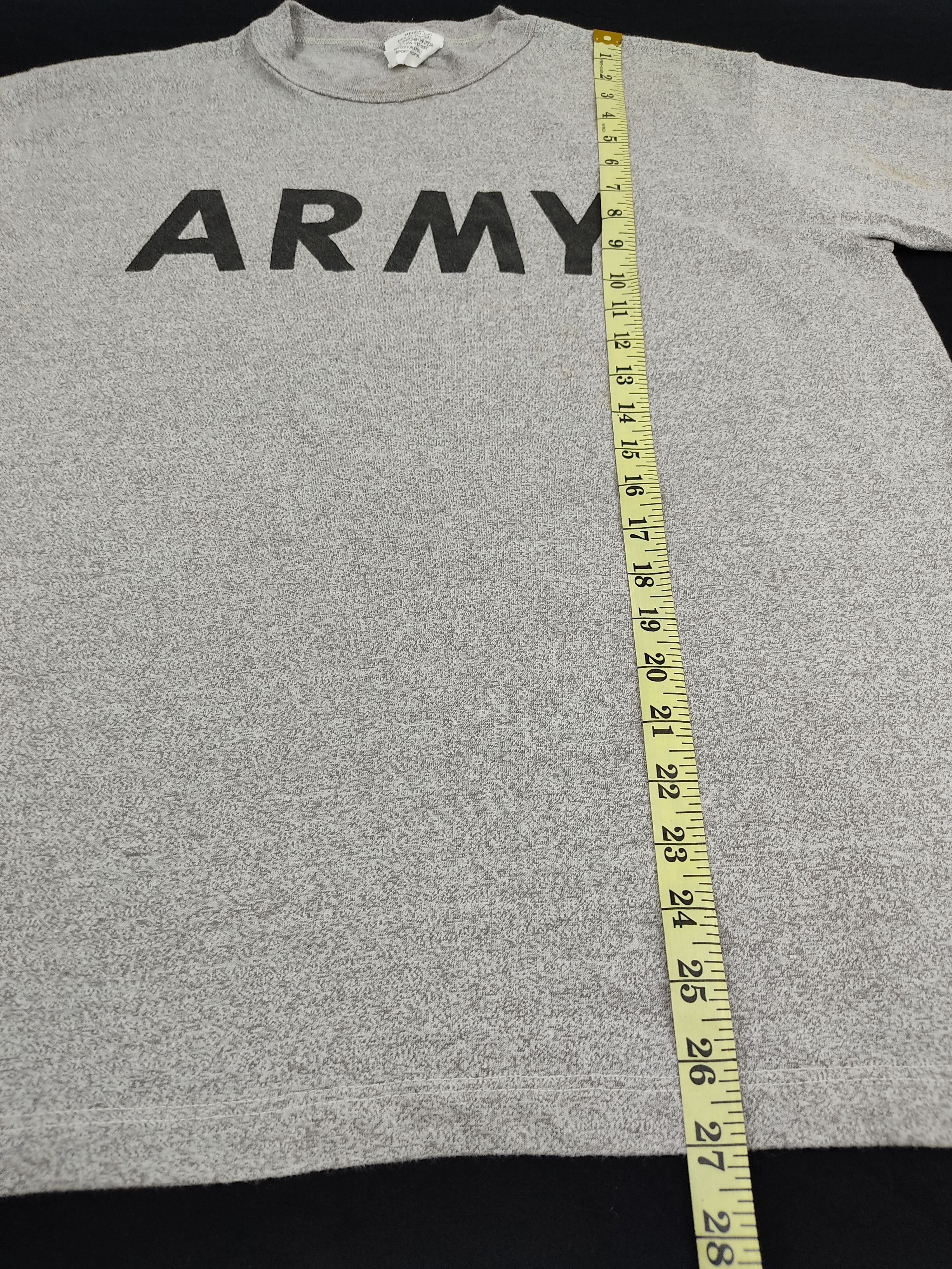Other Army Vintage Gray Tee 50/50 Material Sportswear Training Size US L / EU 52-54 / 3 - 6 Thumbnail