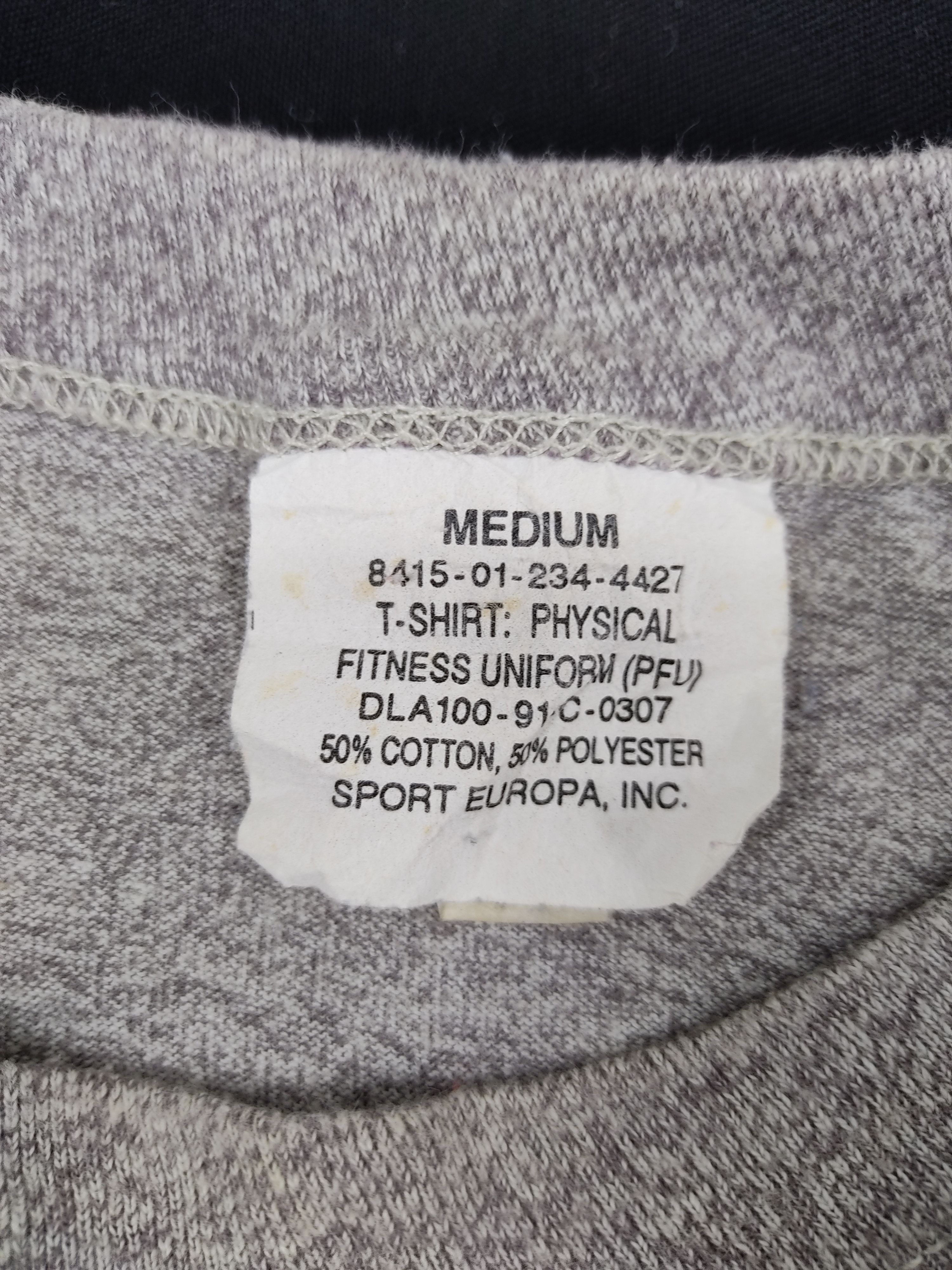 Other Army Vintage Gray Tee 50/50 Material Sportswear Training Size US L / EU 52-54 / 3 - 3 Thumbnail