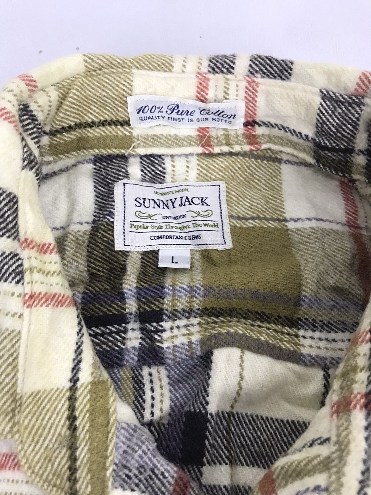 Flannel Cool Vintage Sunny Jack Orthodox Plaid Check Size US L / EU 52-54 / 3 - 4 Thumbnail