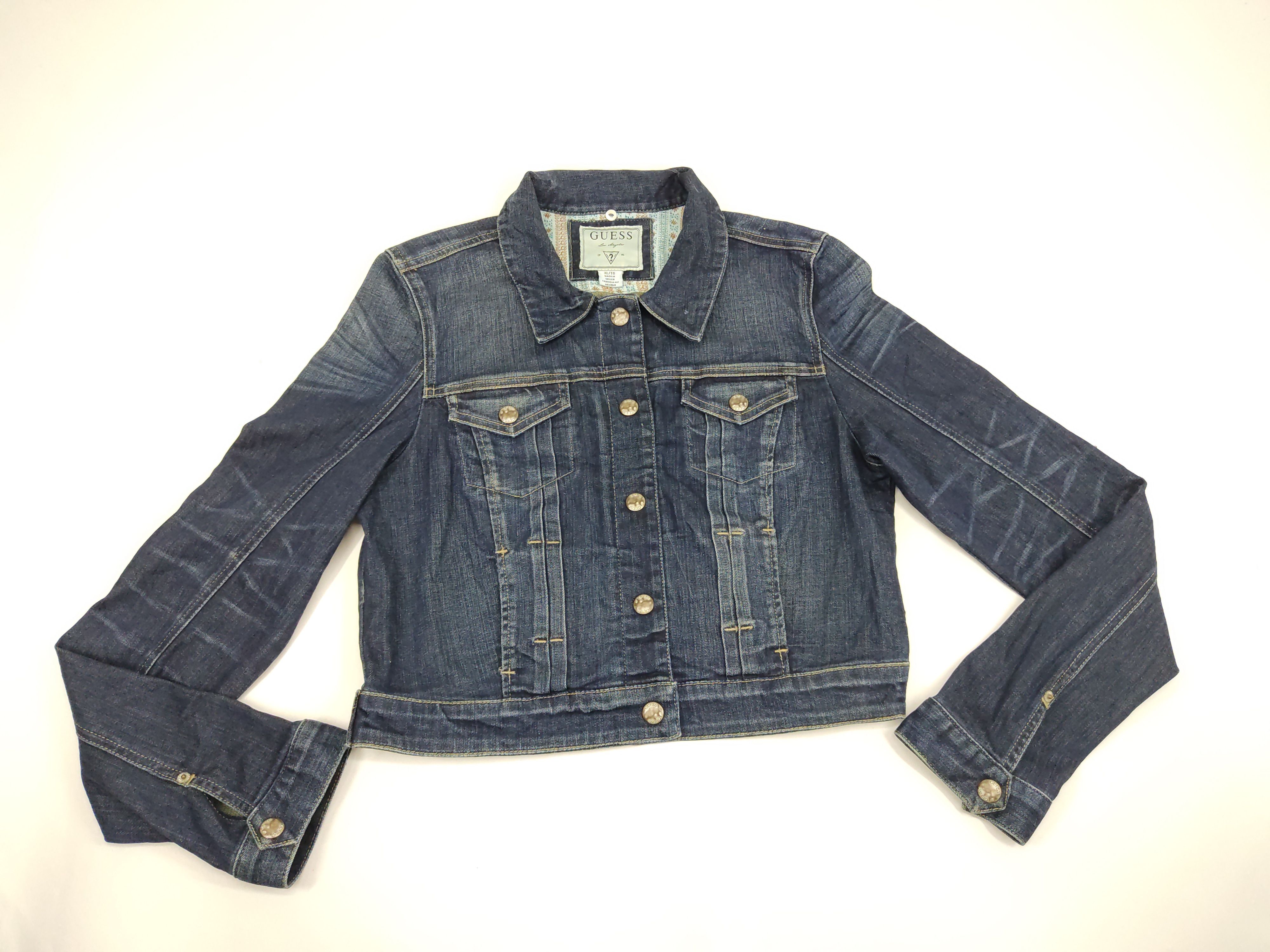 Guess Guess Trucker Denim Jacket Button Fly Street Fashion Size S / US 4 / IT 40 - 1 Thumbnail